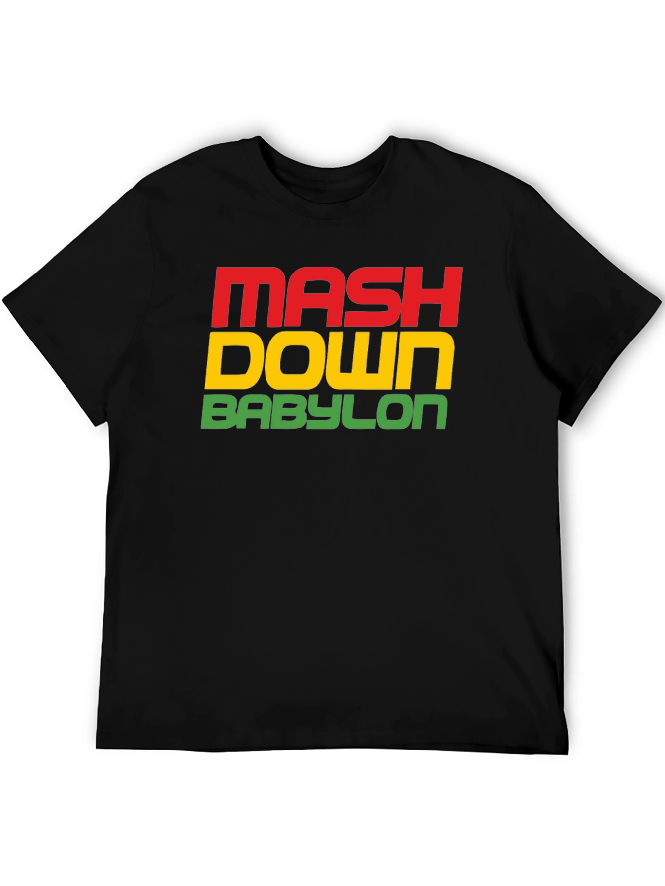 Mash Down Babylon Rasta T-Shirt - Black
