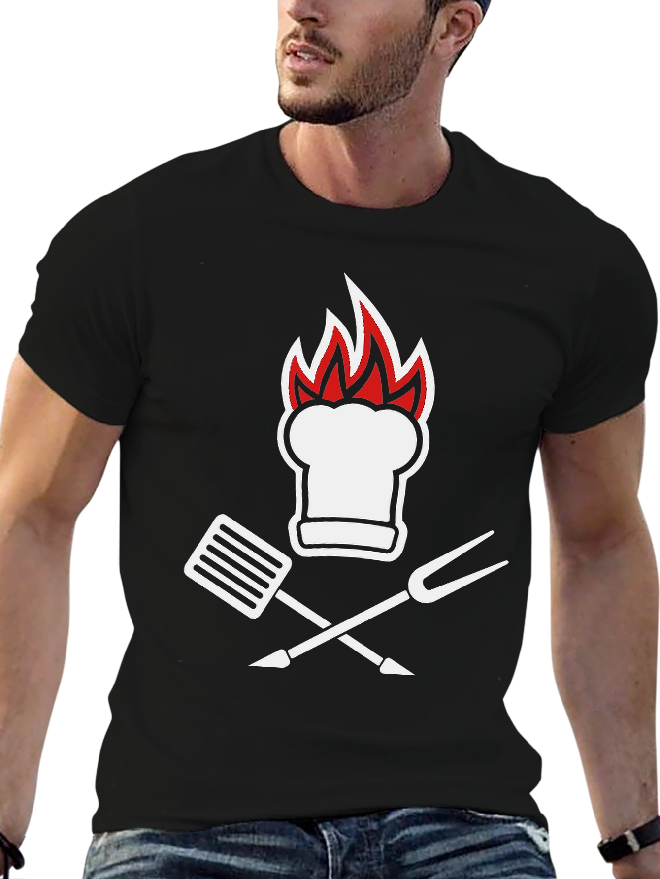 Chef Hat & BBQ Tool T-Shirt