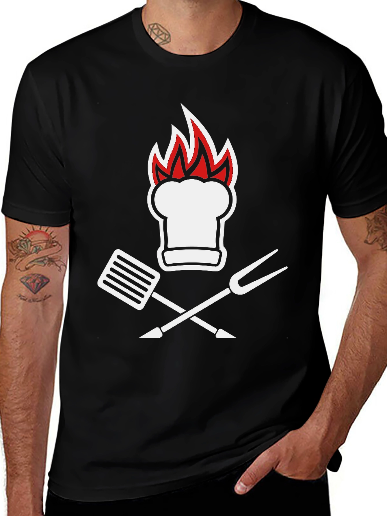 Chef Hat & BBQ Tool T-Shirt
