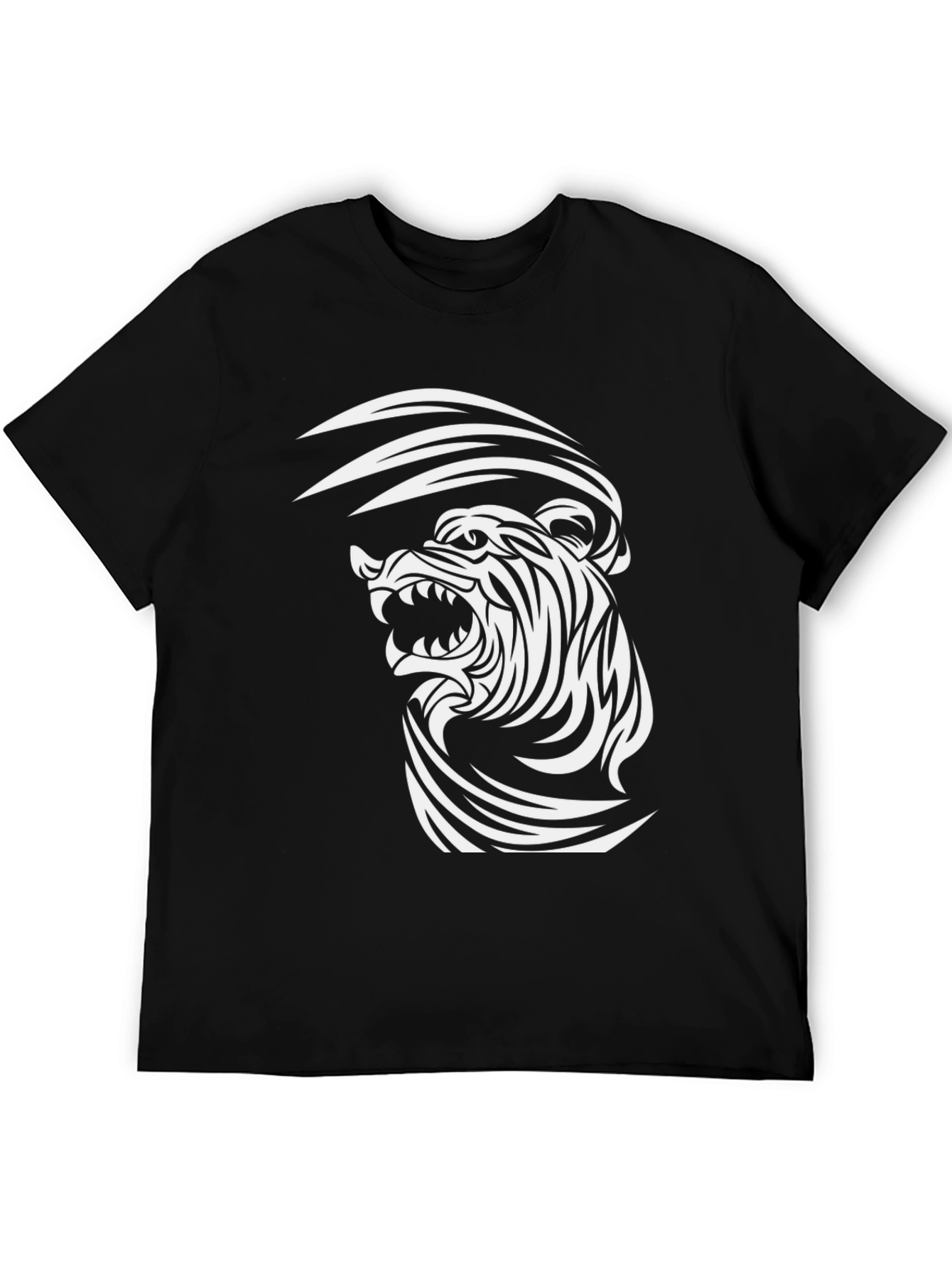Roaring Tiger Graphic Tee - Black