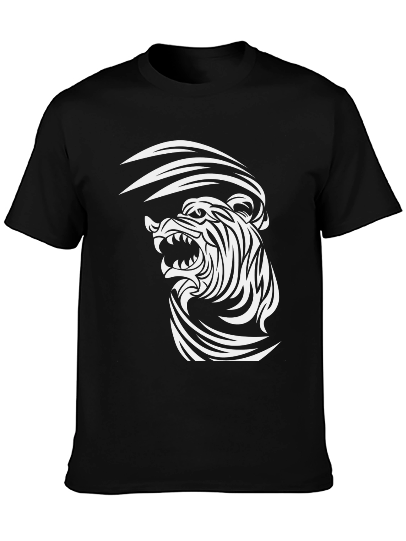 Roaring Tiger Graphic Tee - Black