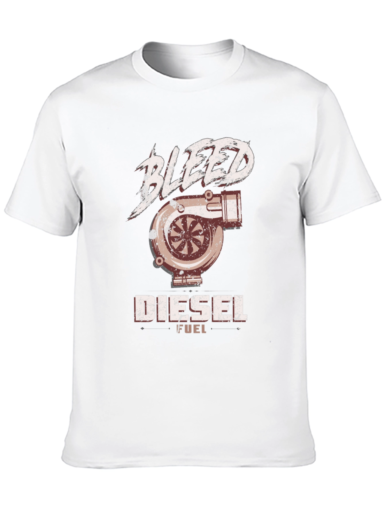 Bleed Diesel Fuel Graphic T-Shirt - Turbo Engine Design