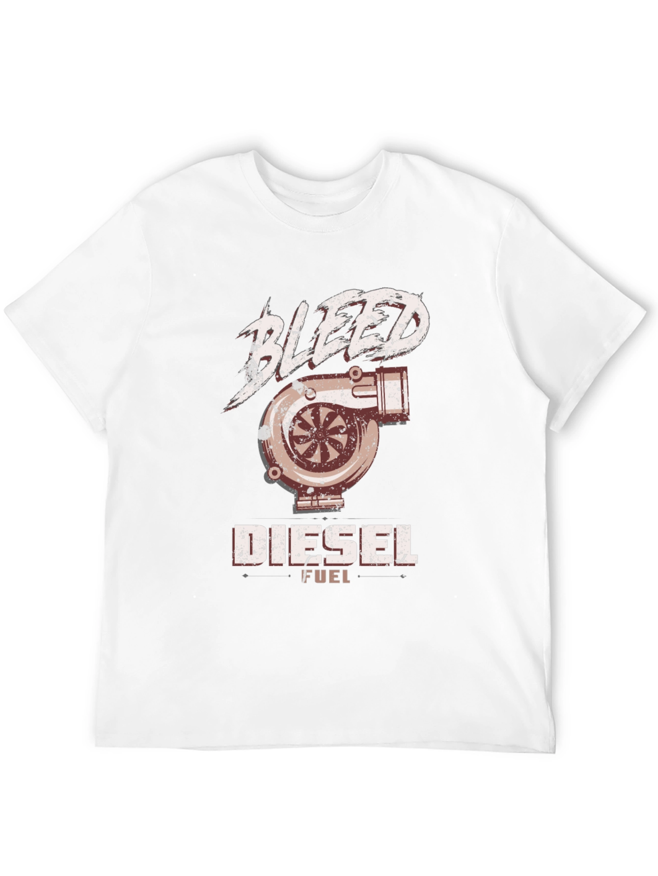 Bleed Diesel Fuel Graphic T-Shirt - Turbo Engine Design