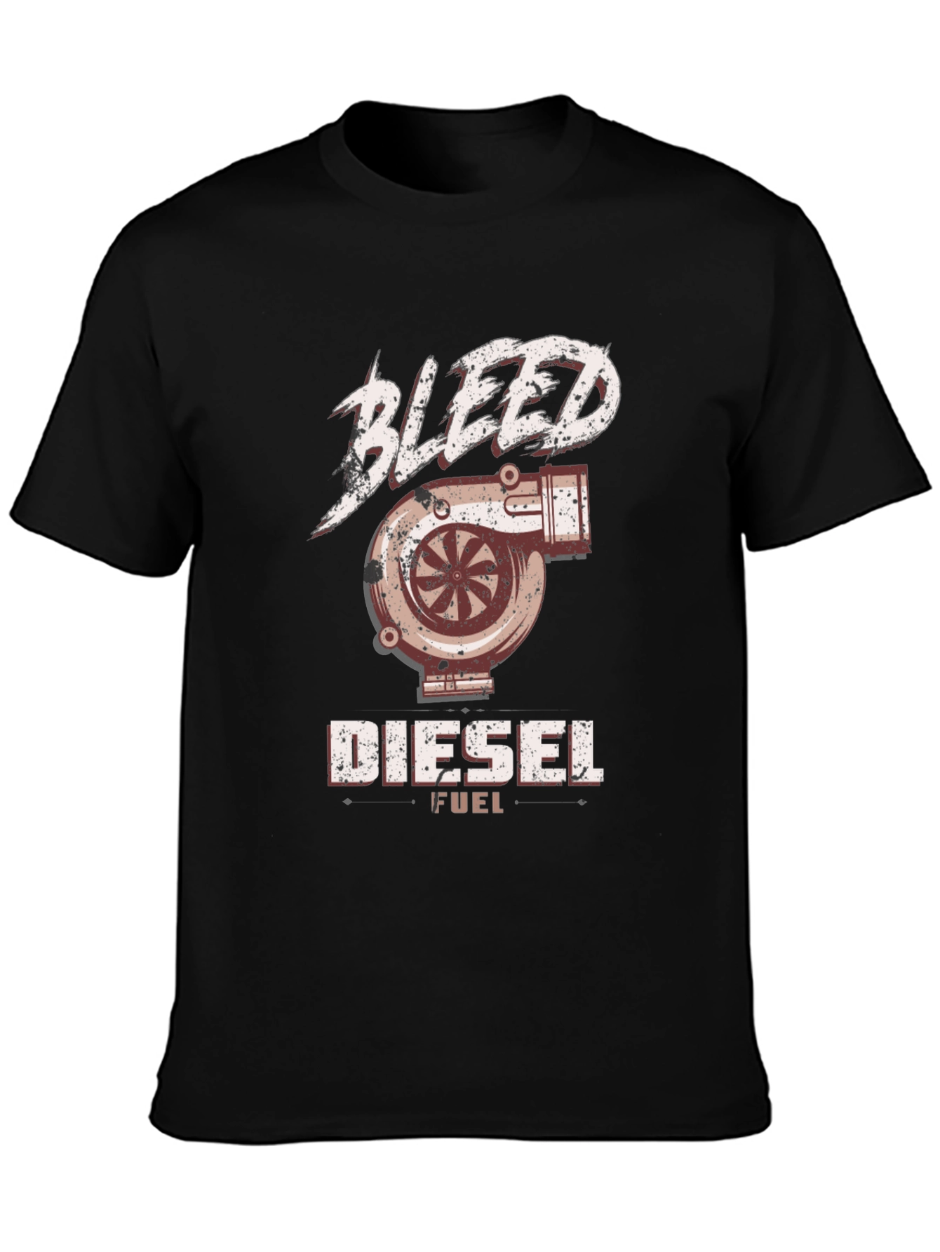 Bleed Diesel Fuel Graphic T-Shirt - Turbo Engine Design