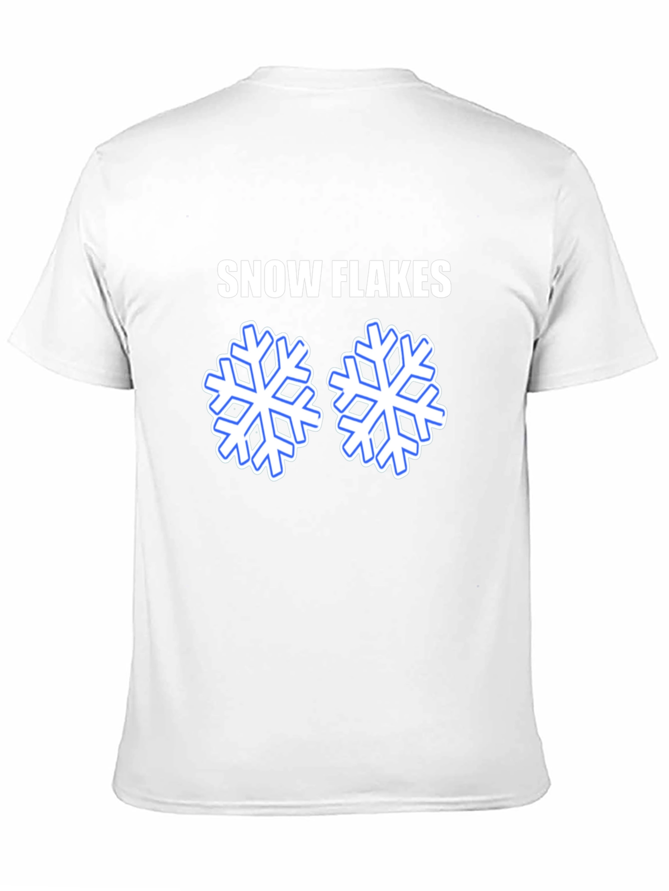 Snowflakes Graphic T-Shirt - Black Cotton Tee