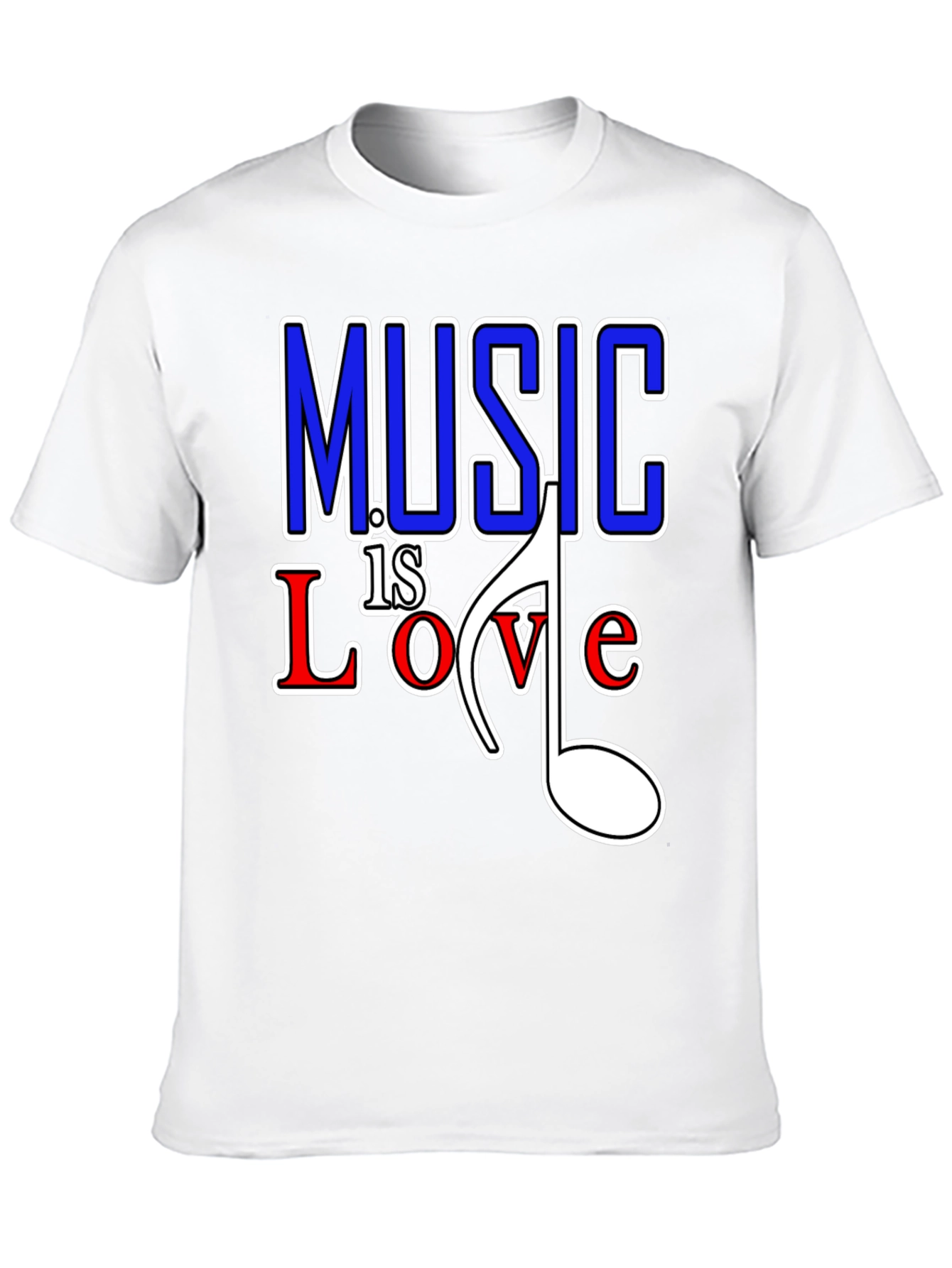 Music is Love Graphic Tee - Black
