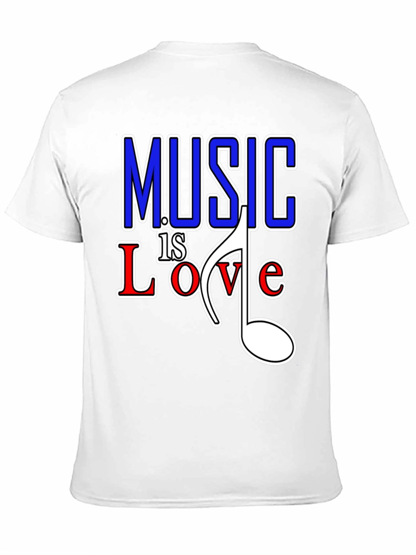 Music is Love Graphic Tee - Black