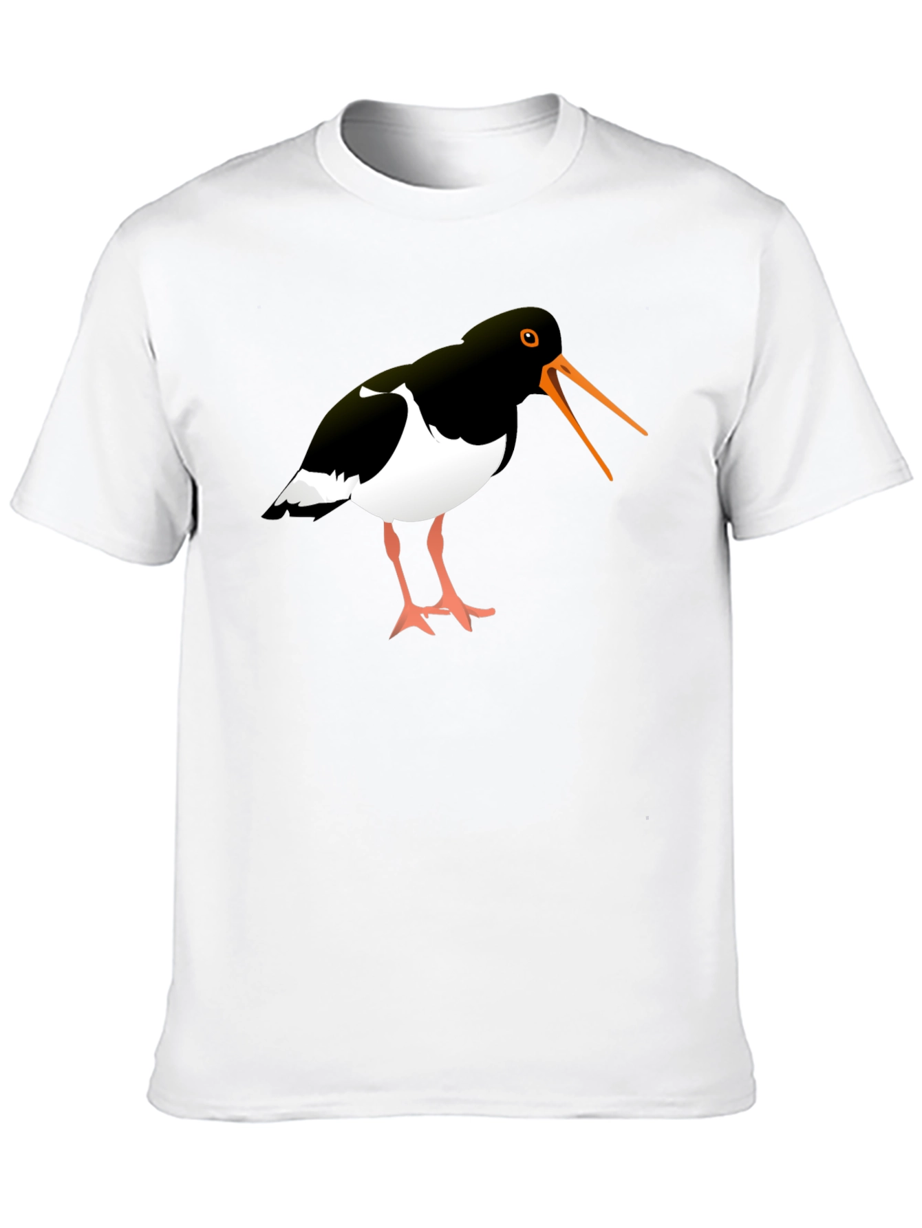 Oystercatcher Bird Black Graphic Tee Shirt