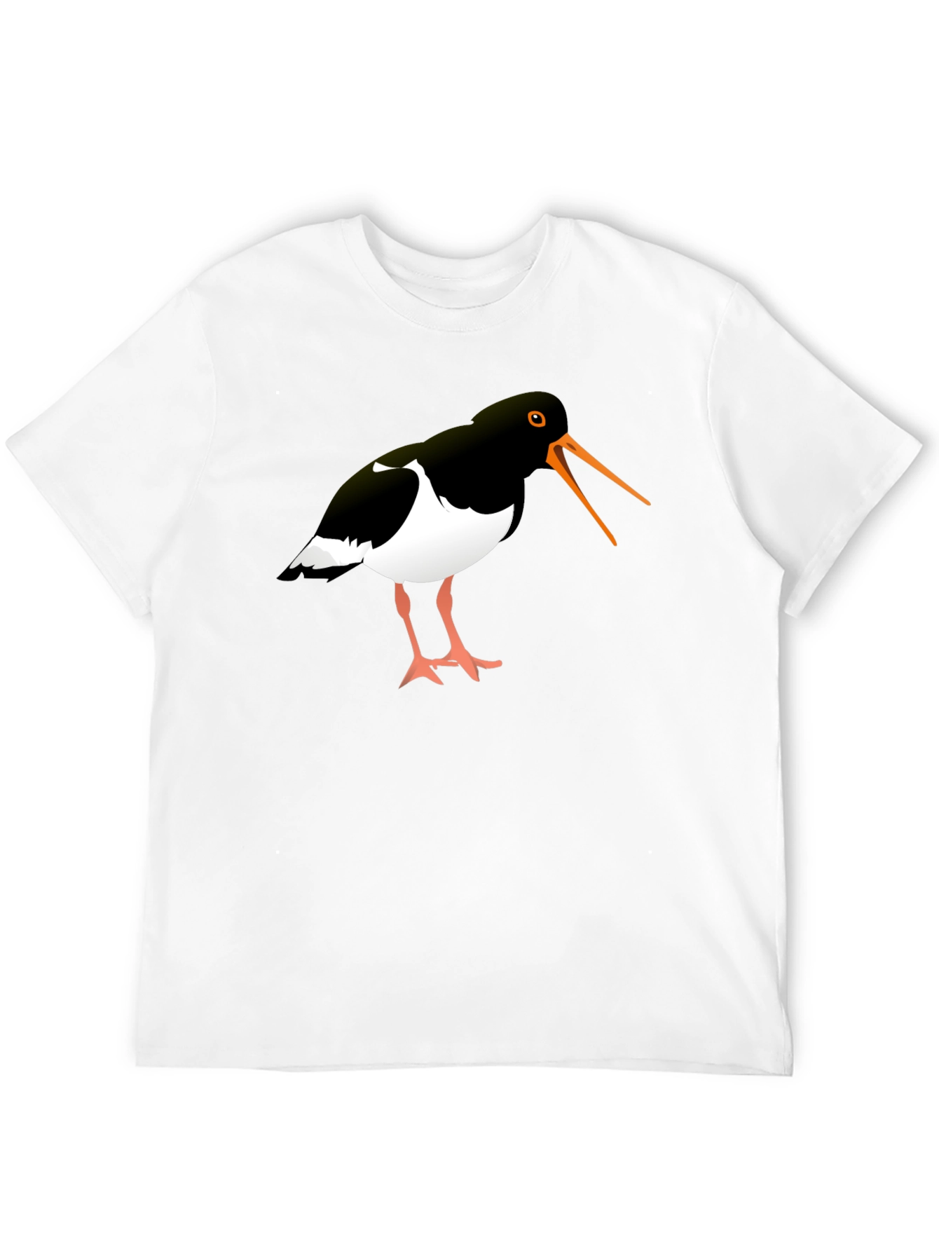 Oystercatcher Bird Black Graphic Tee Shirt