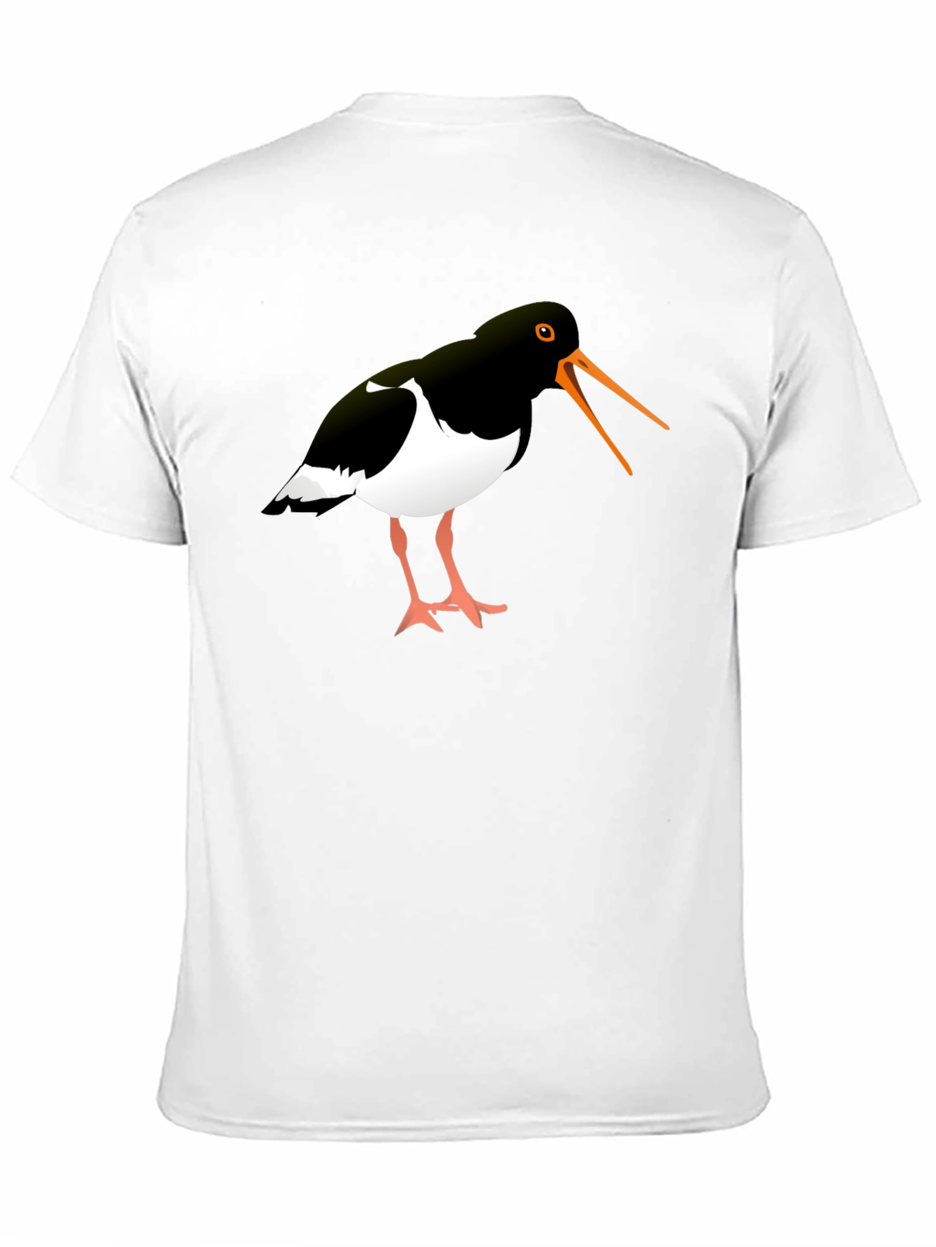 Oystercatcher Bird Black Graphic Tee Shirt