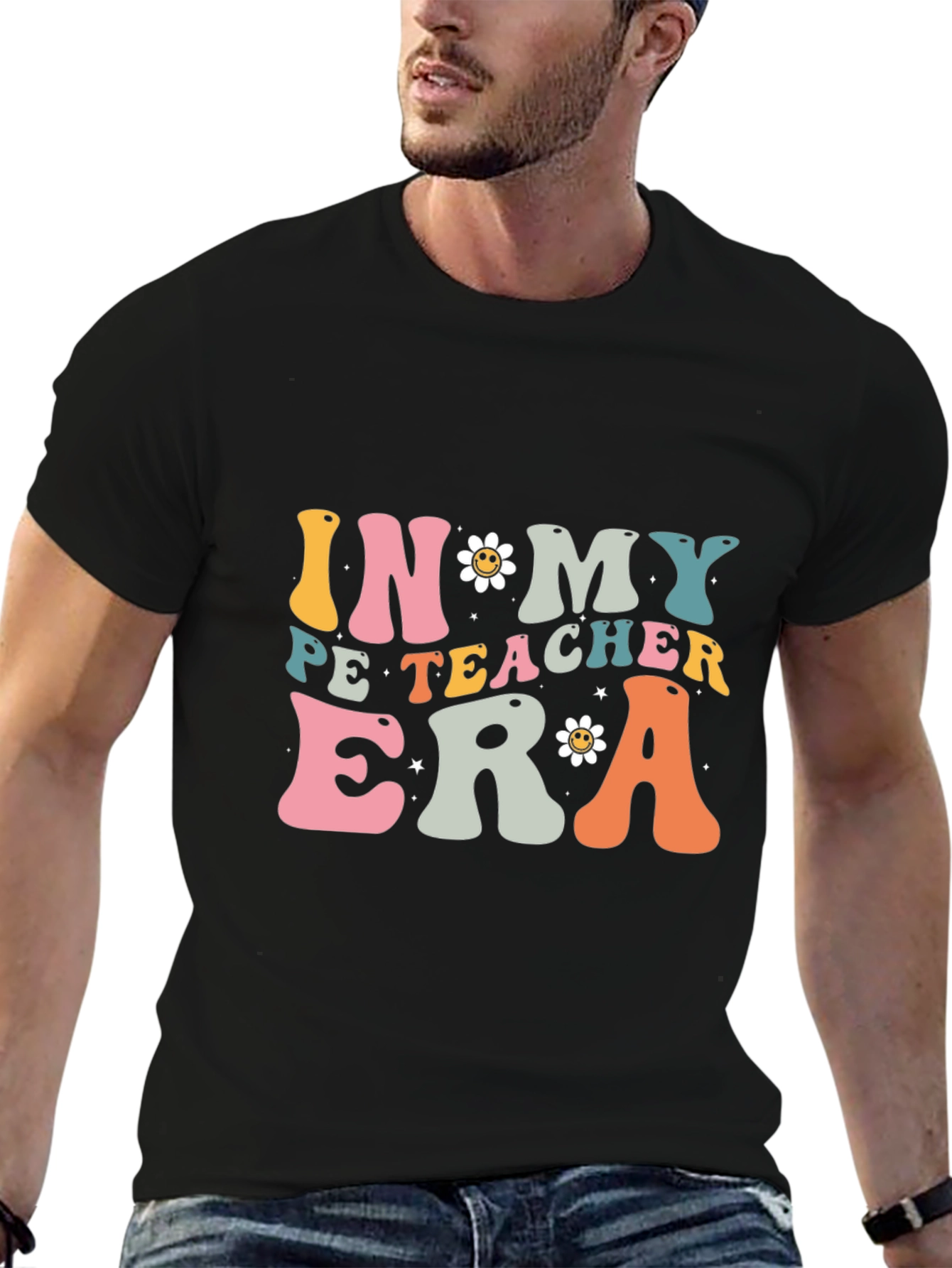 In My PE Teacher Era Black T-Shirt