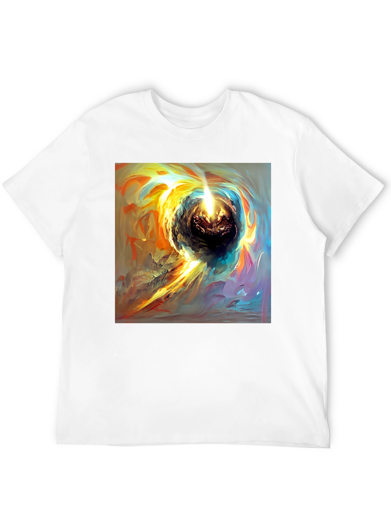 Cosmic Swirl Black T-Shirt