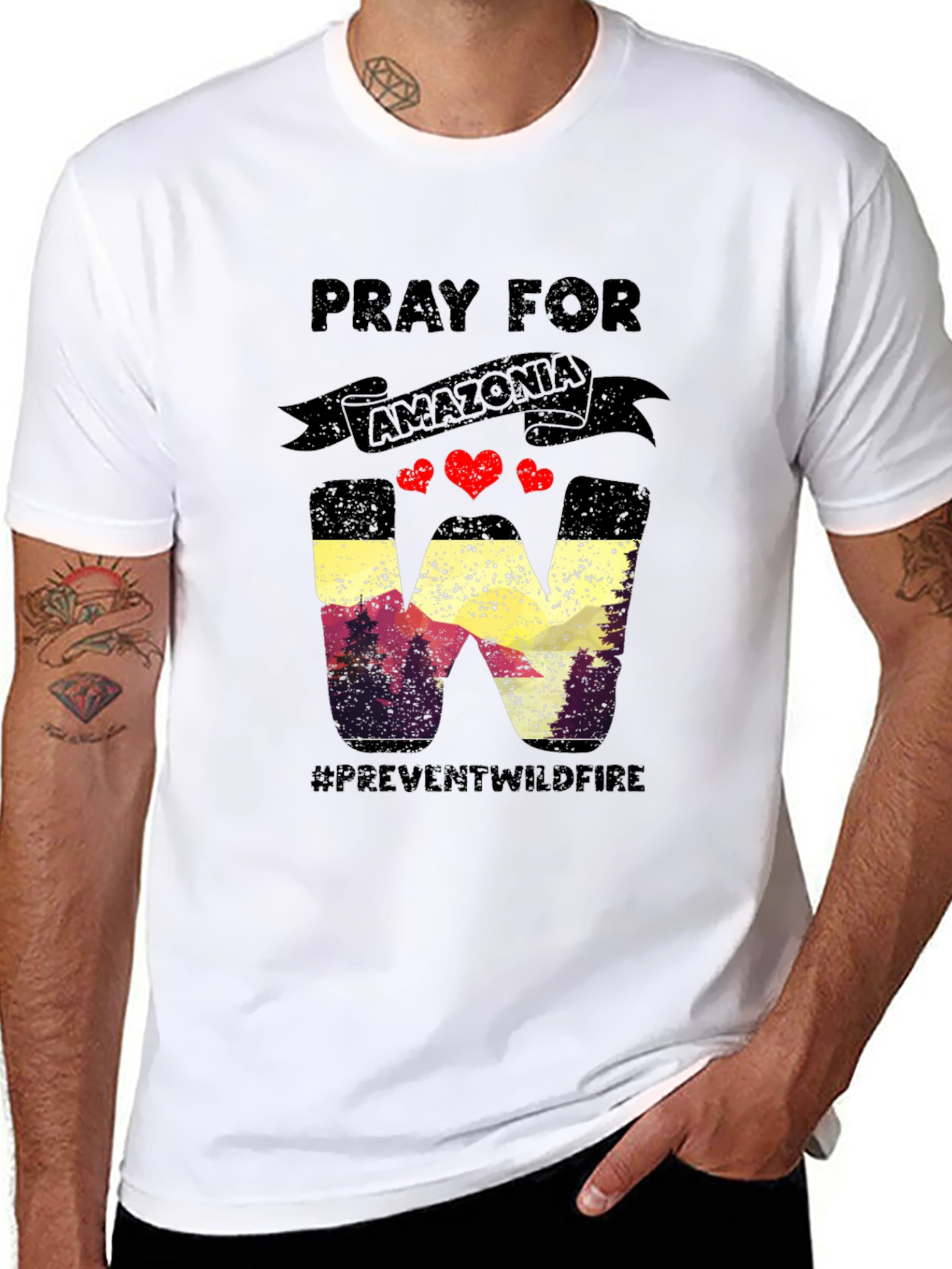Pray for Amazonia Wildfire Prevention T-Shirt