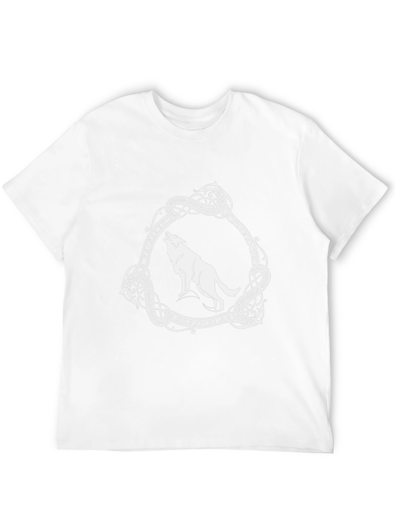 Viking Wolf Graphic Tee - Black