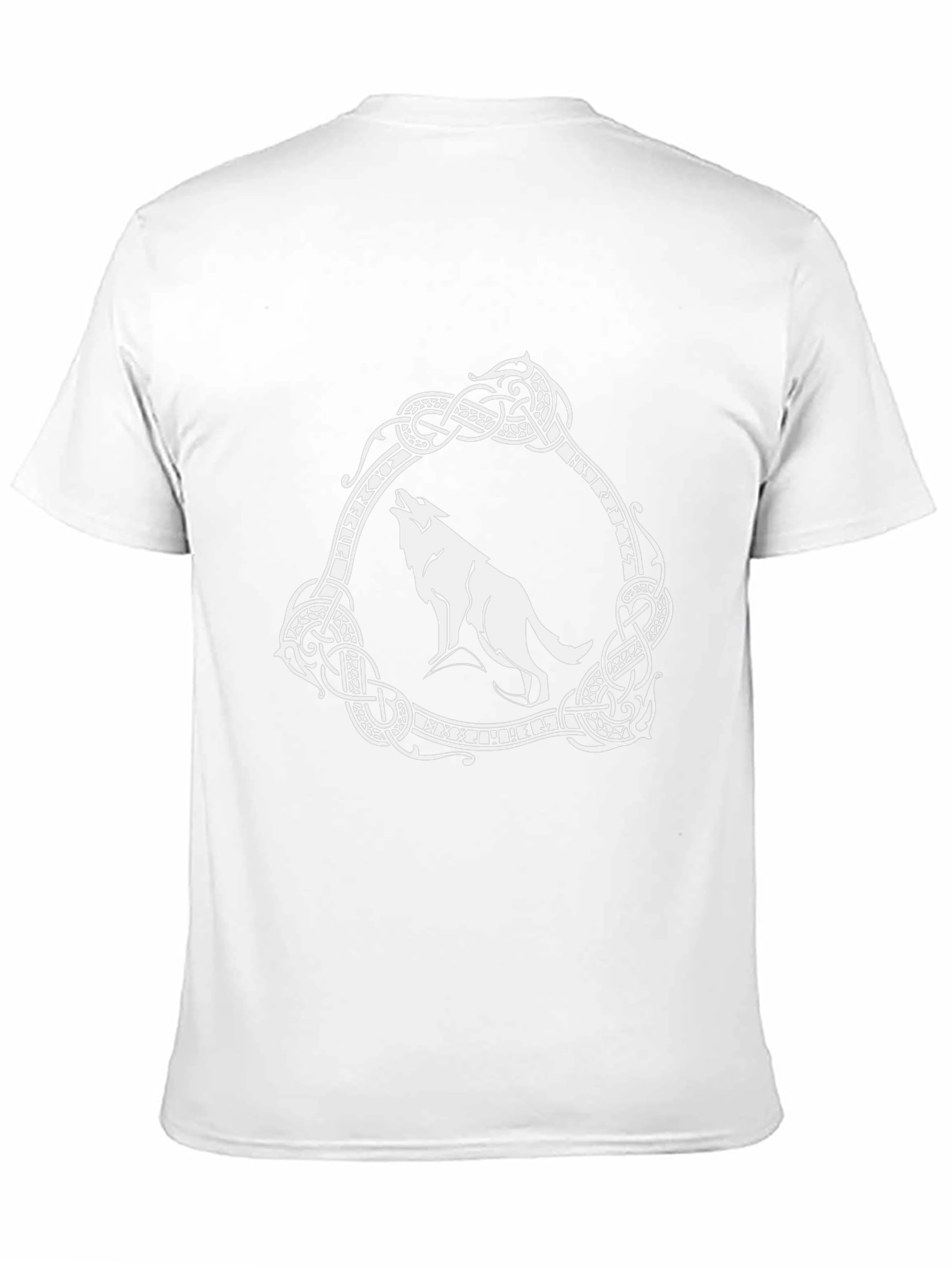 Viking Wolf Graphic Tee - Black