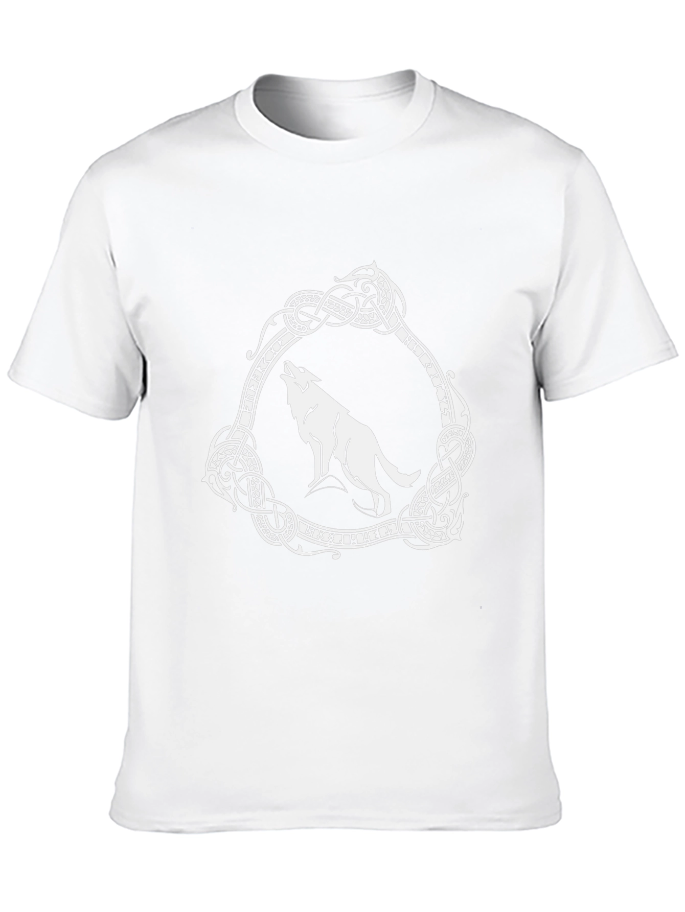 Viking Wolf Graphic Tee - Black