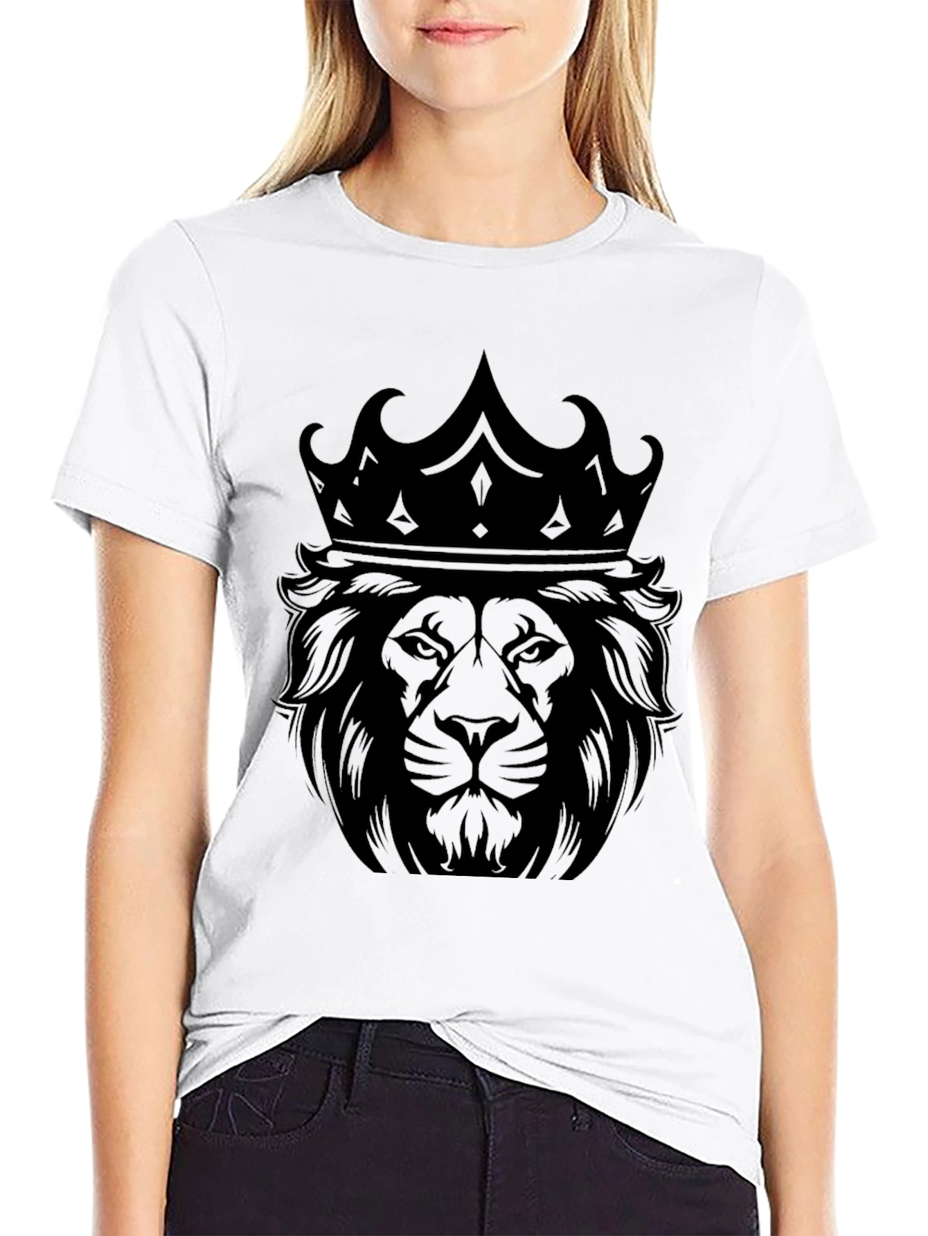 Lion King Graphic Tee - Black Cotton T-Shirt