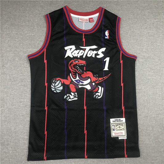 Men's Toronto Raptors Tracy McGrady 1998-99 Black Hardwood Classics Swingman Jerseys