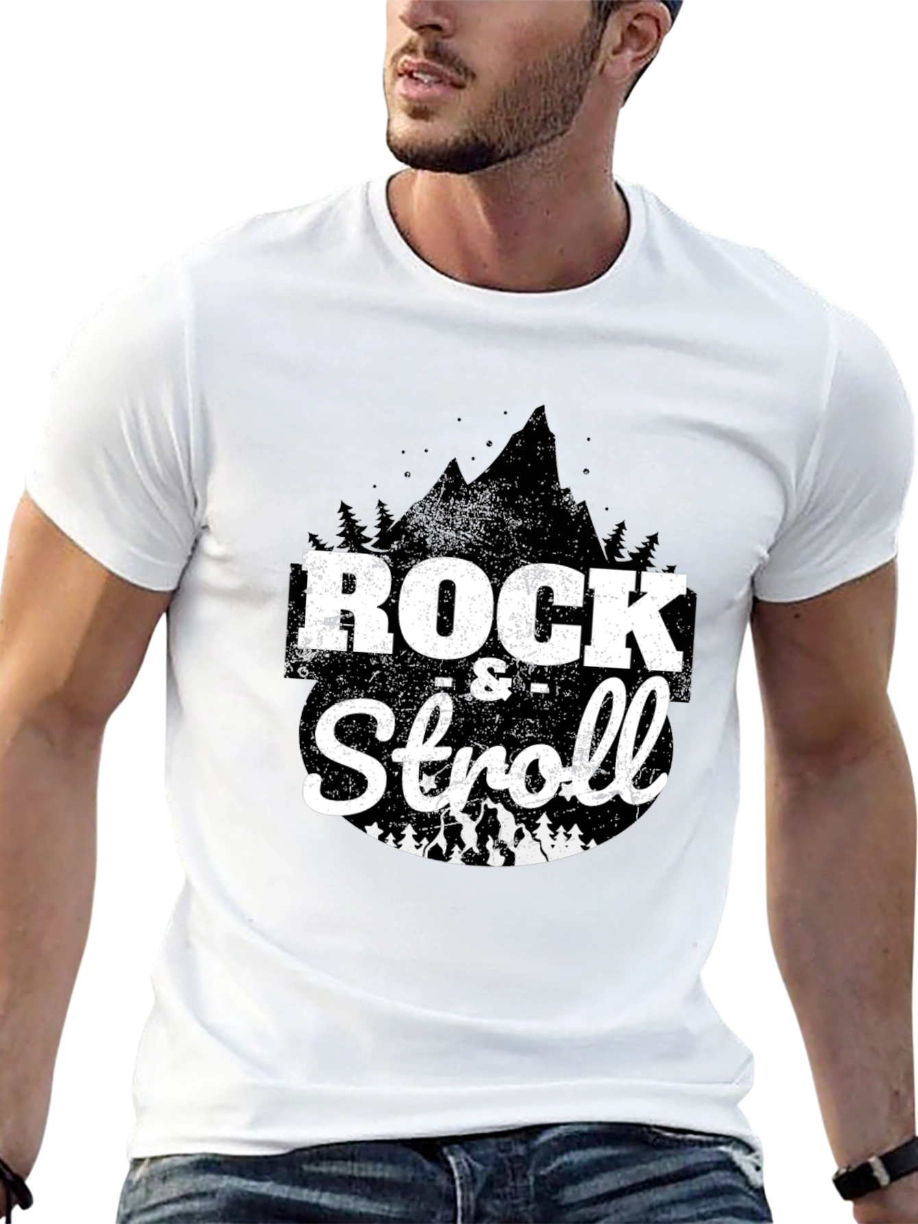 Rock & Stroll Graphic Black T-Shirt