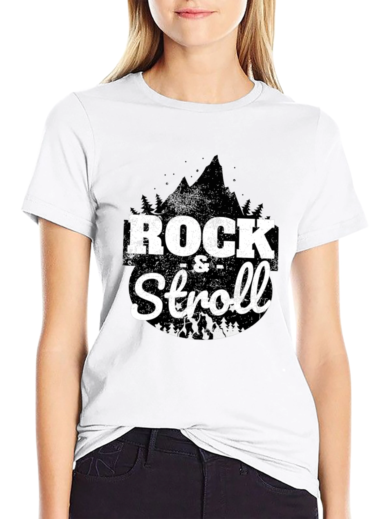 Rock & Stroll Graphic Black T-Shirt