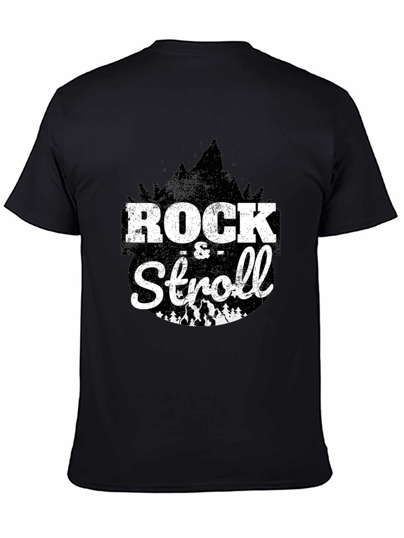 Rock & Stroll Graphic Black T-Shirt