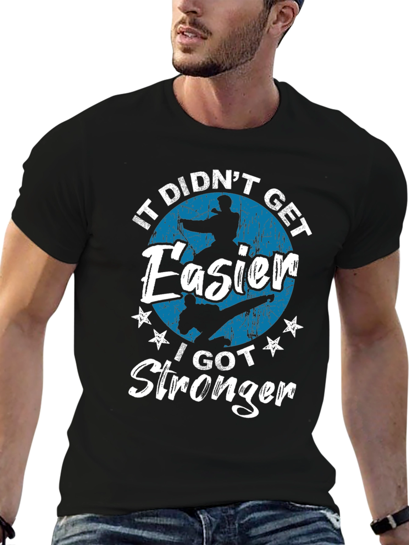 Martial Arts Stronger Black T-Shirt
