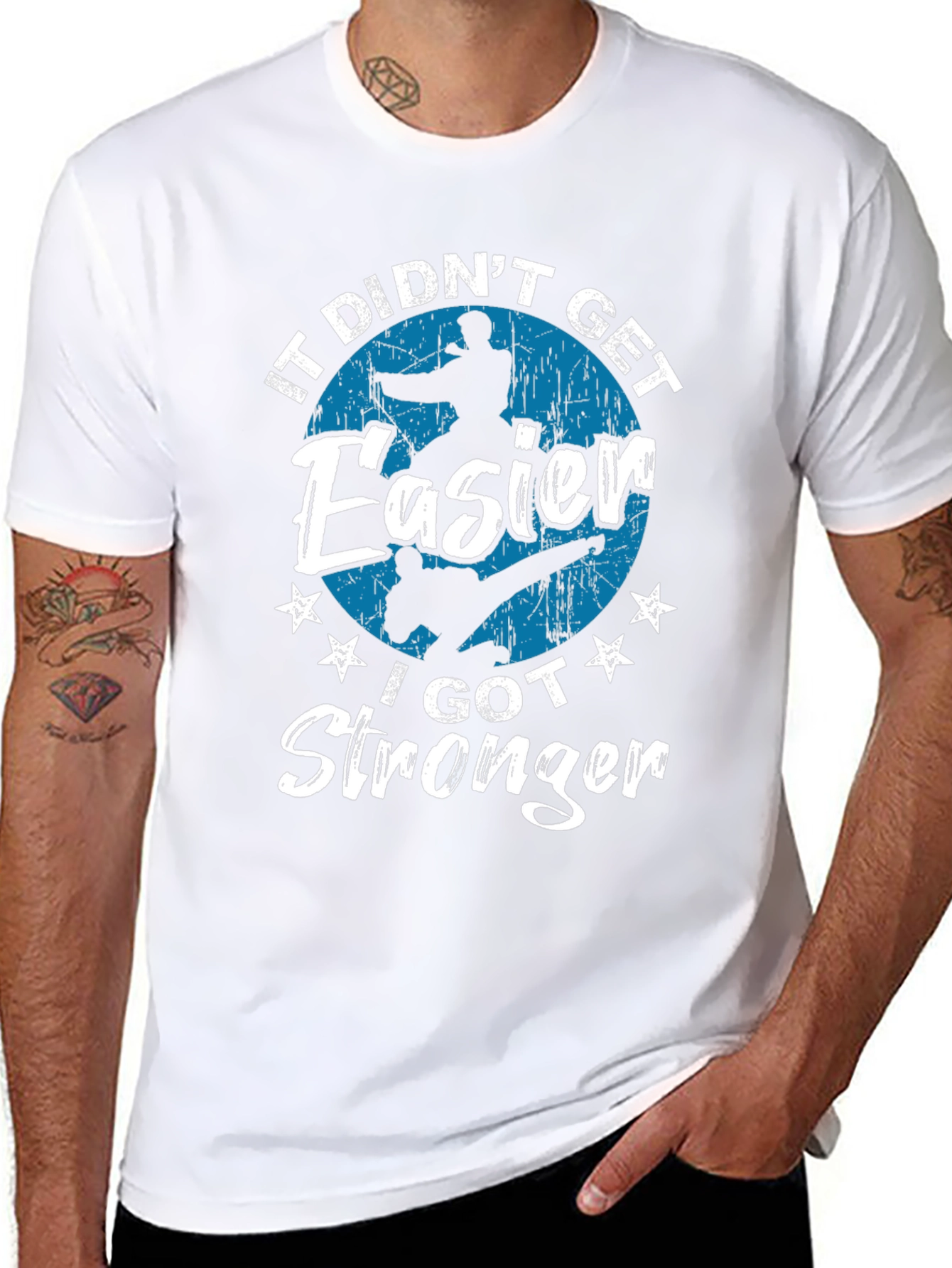Martial Arts Stronger Black T-Shirt