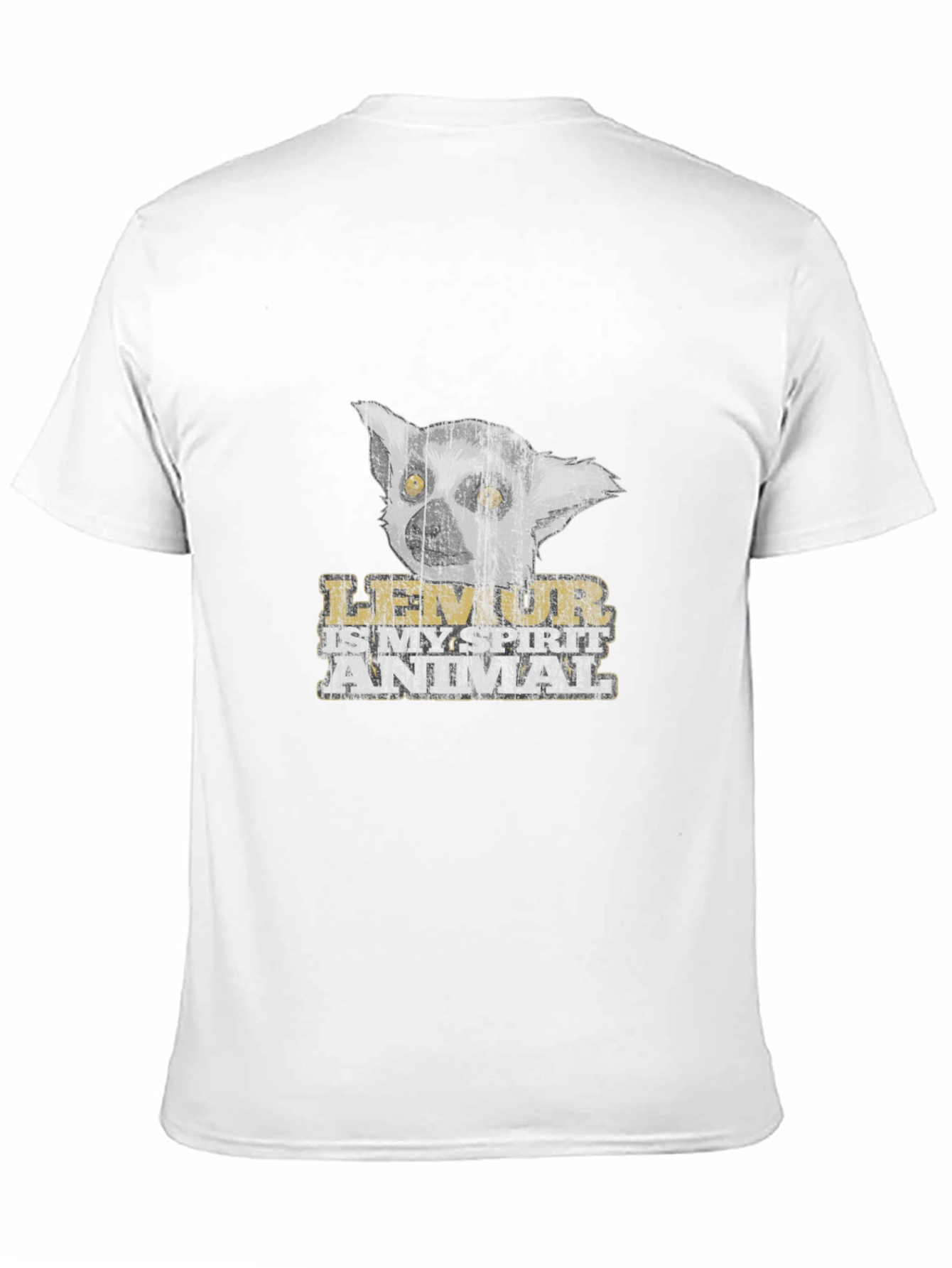 Lemur Spirit Animal Black T-Shirt