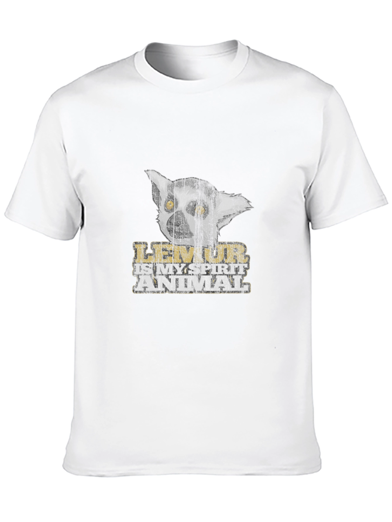 Lemur Spirit Animal Black T-Shirt