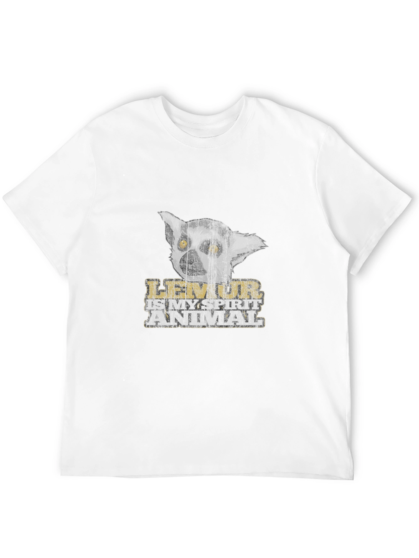 Lemur Spirit Animal Black T-Shirt