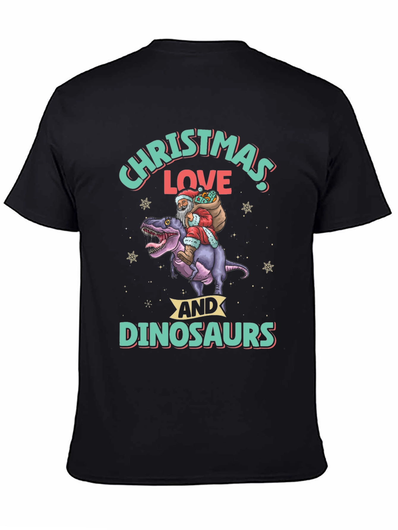 Christmas Love and Dinosaurs T-Shirt