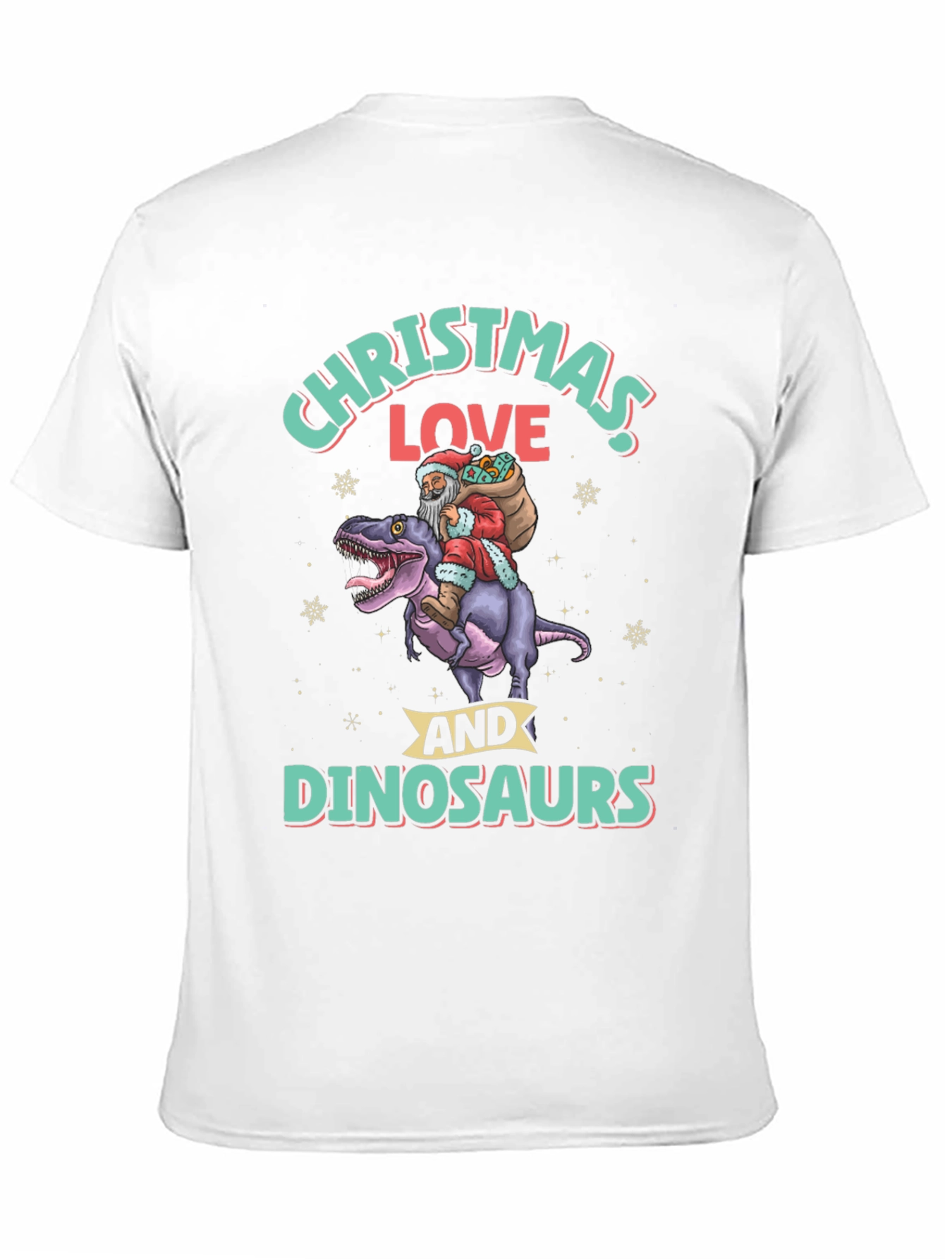 Christmas Love and Dinosaurs T-Shirt