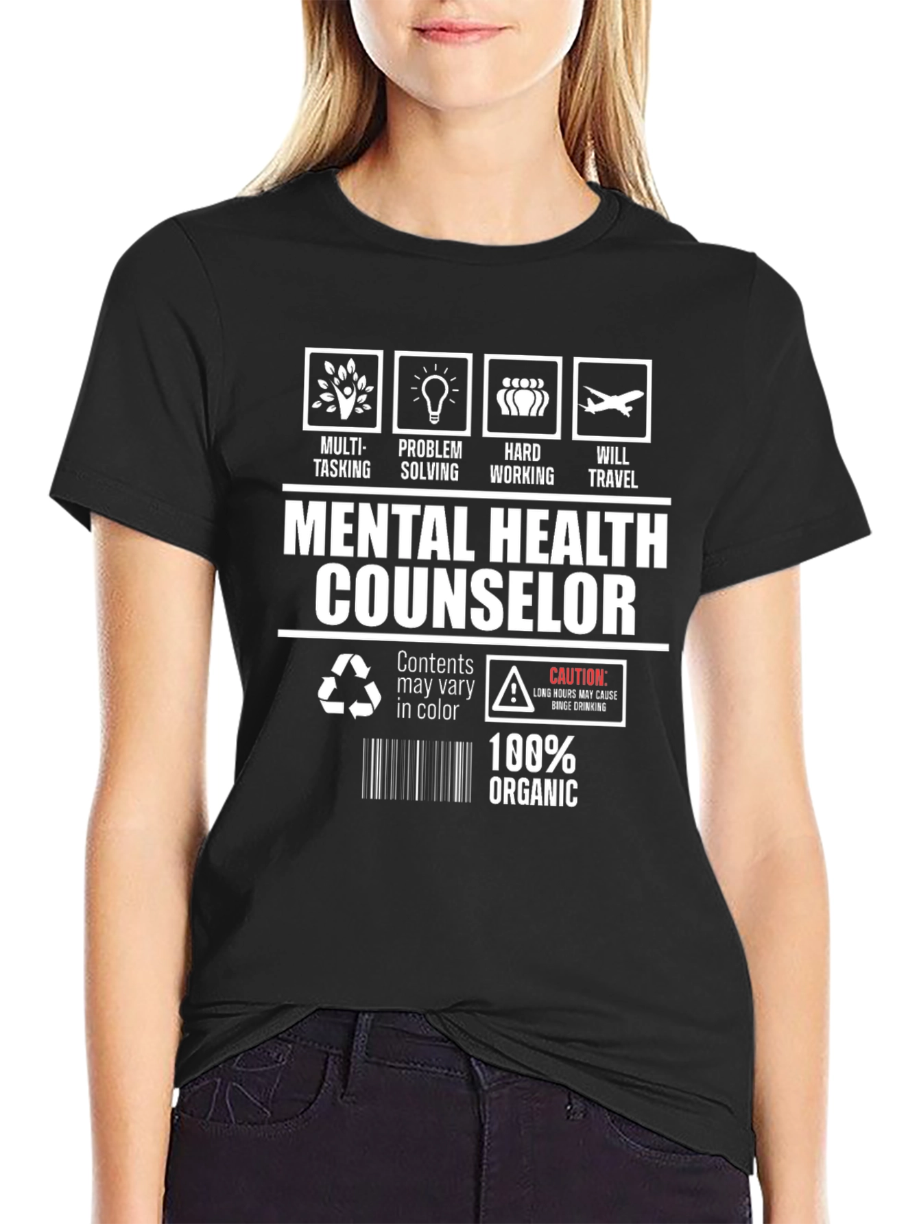 Mental Health Counselor 100% Organic T-Shirt
