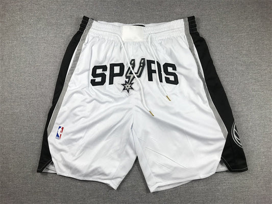 Men's San Antonio Spurs White Pocket Shorts1
