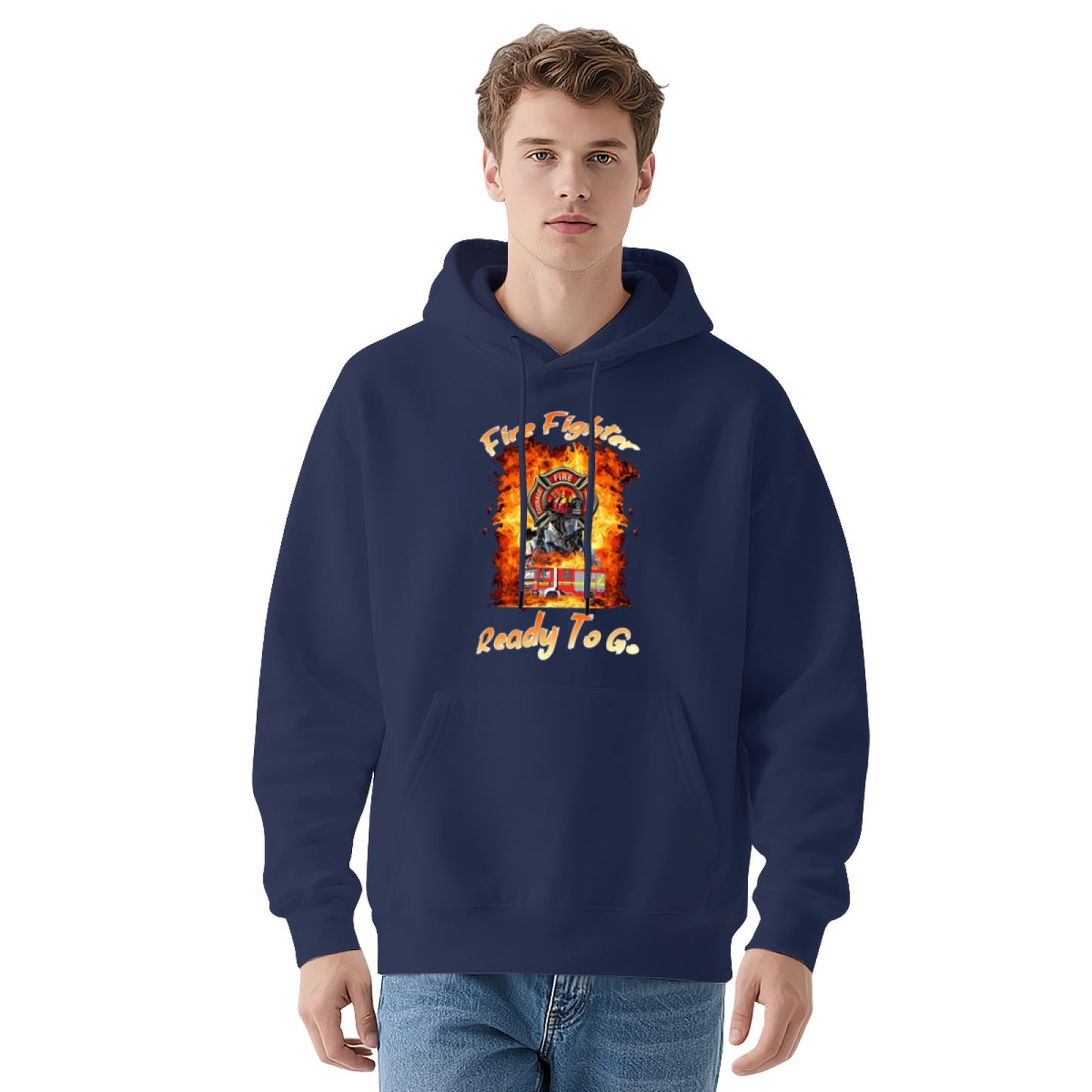 Unisex Streetwear Hoodie: FWRFREN Ready To G Print, Relaxed Fit