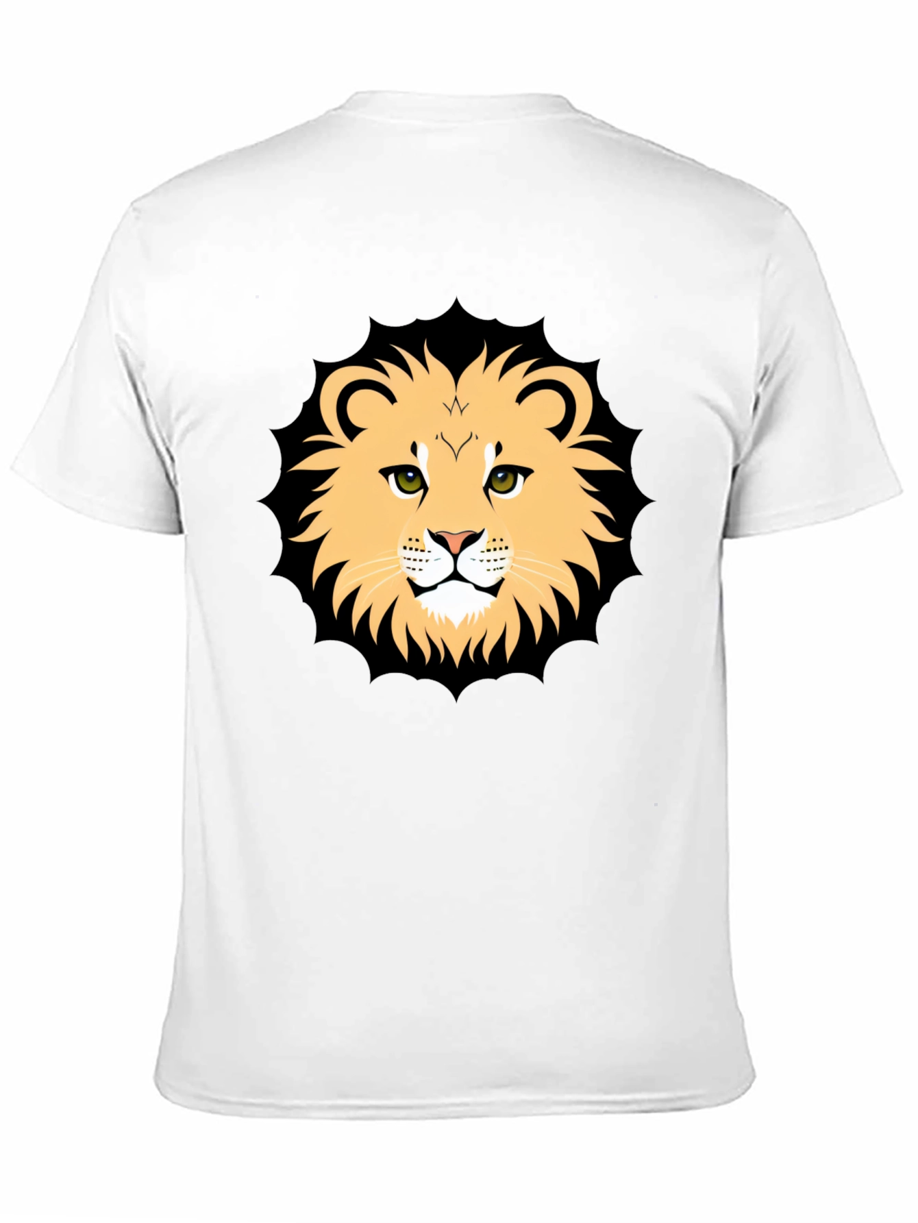 Lion Graphic Black T-Shirt for Men