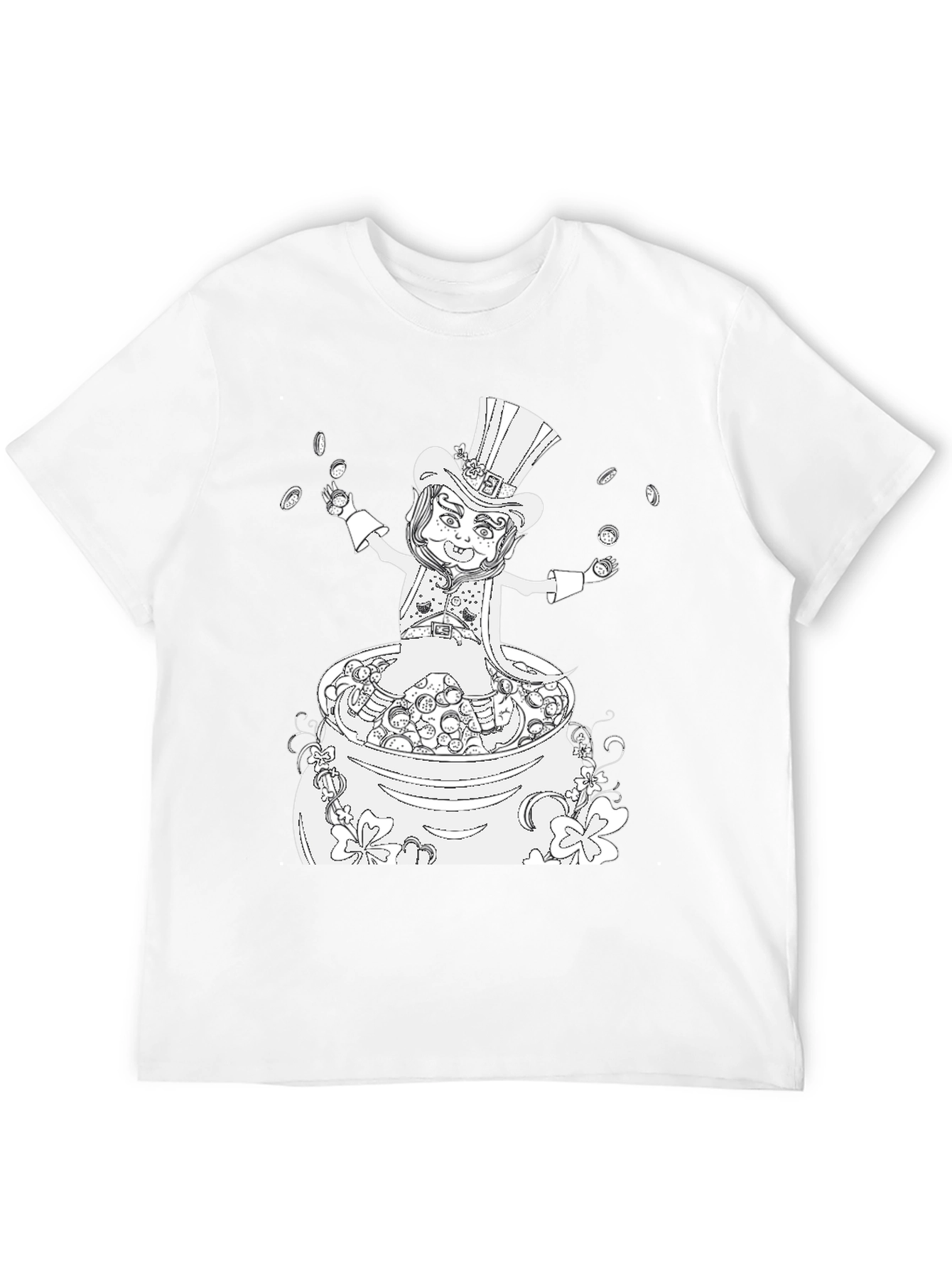 St. Patricks Day Graphic T-Shirt - Lucky Leprechaun