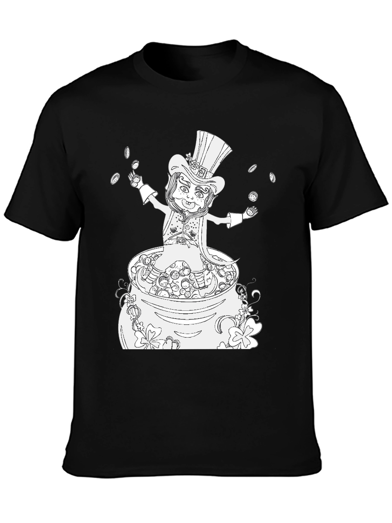 St. Patricks Day Graphic T-Shirt - Lucky Leprechaun