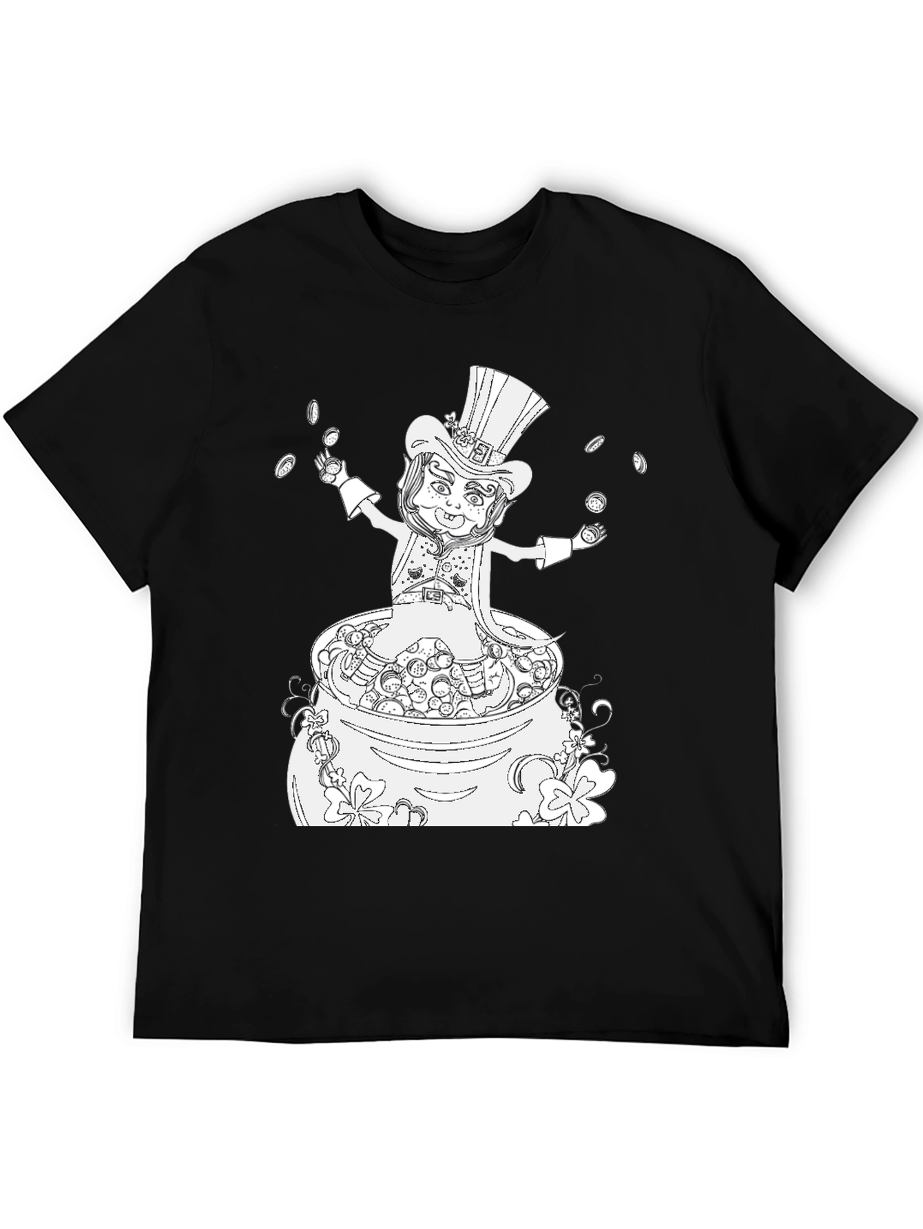 St. Patricks Day Graphic T-Shirt - Lucky Leprechaun