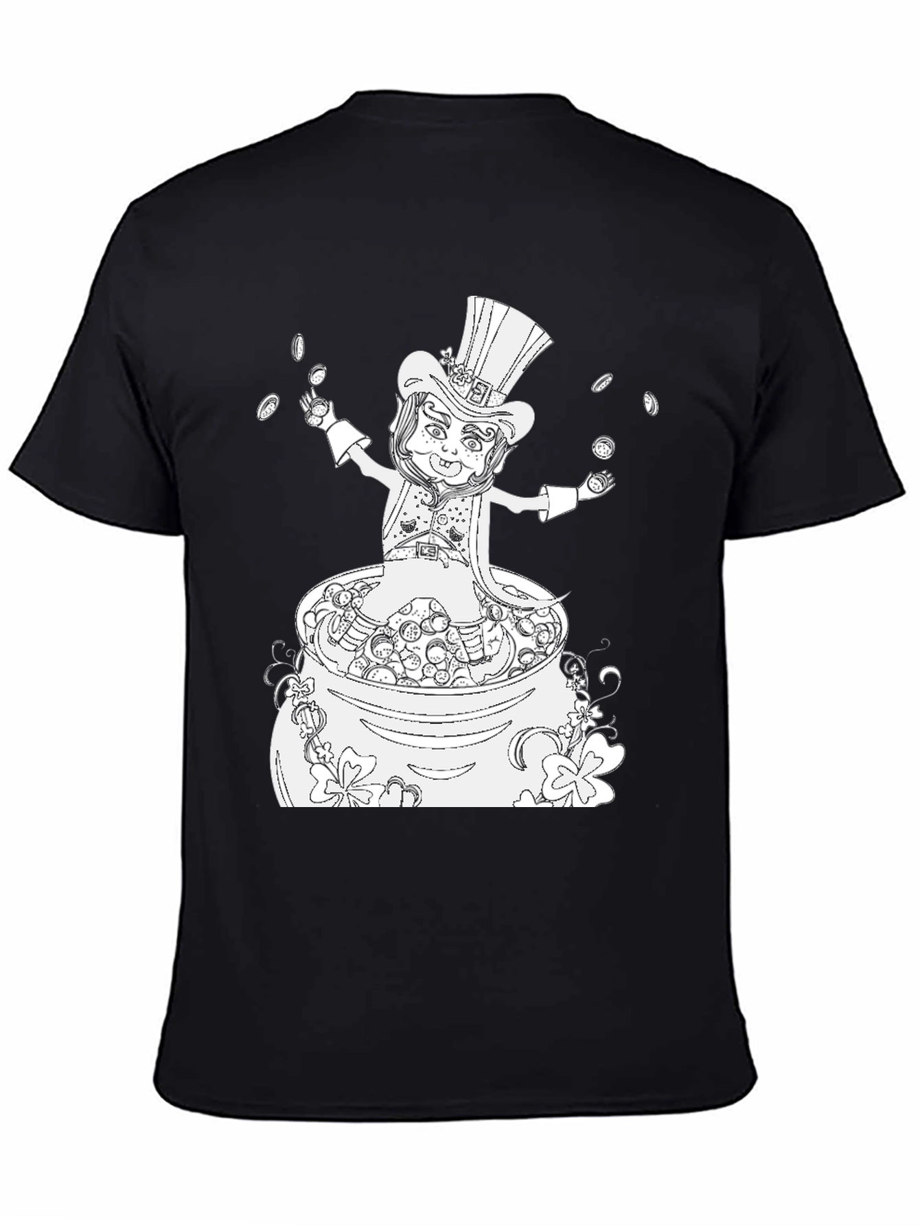 St. Patricks Day Graphic T-Shirt - Lucky Leprechaun