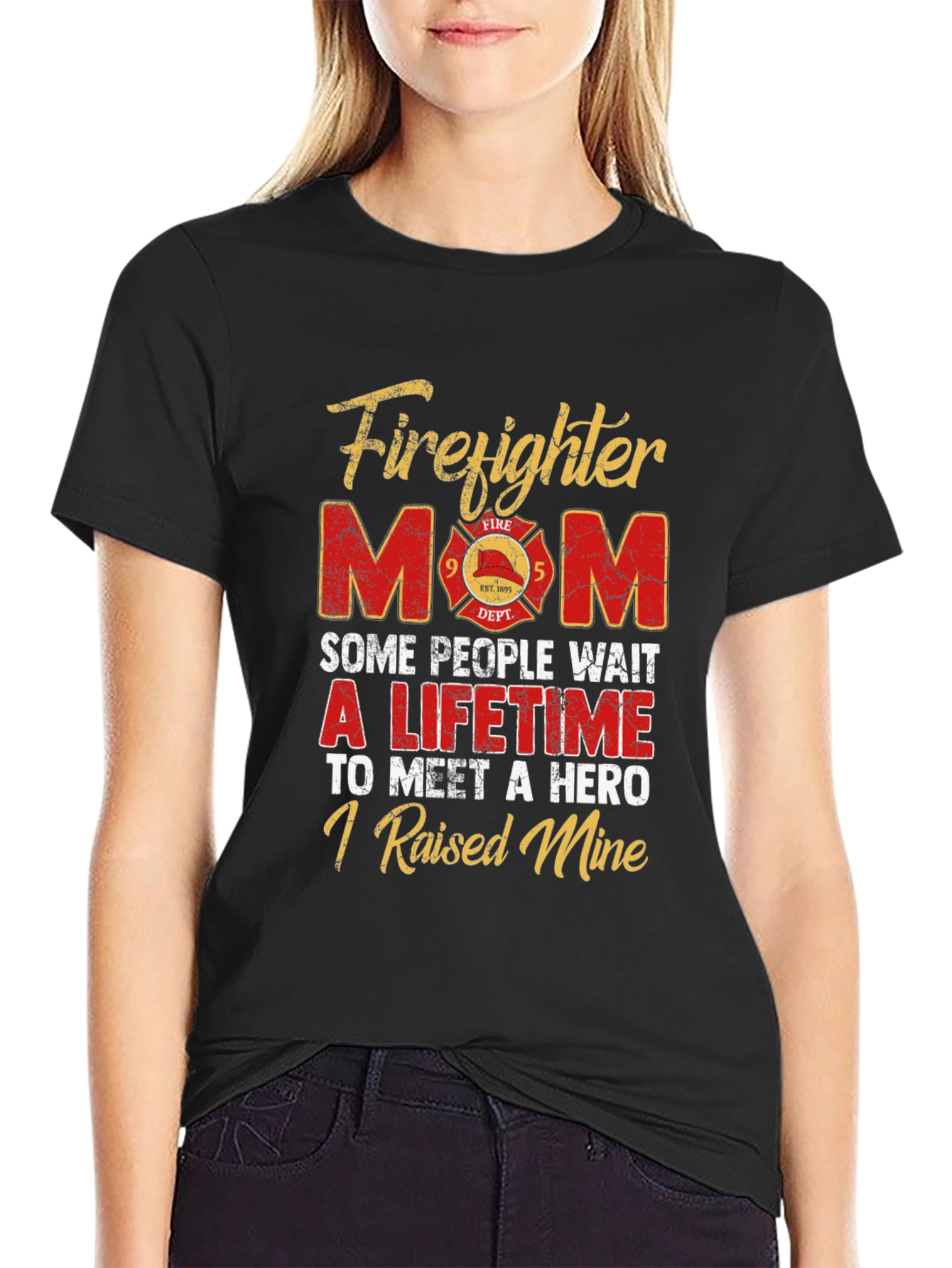Firefighter Mom T-Shirt - Hero Raising Tee