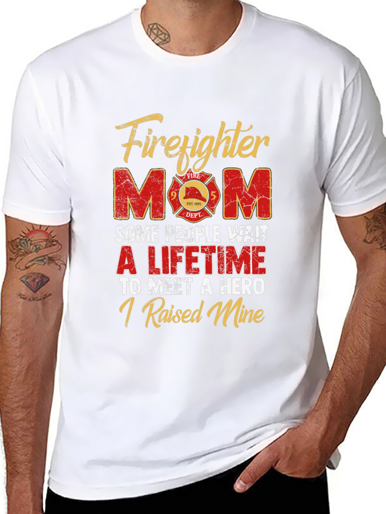 Firefighter Mom T-Shirt - Hero Raising Tee