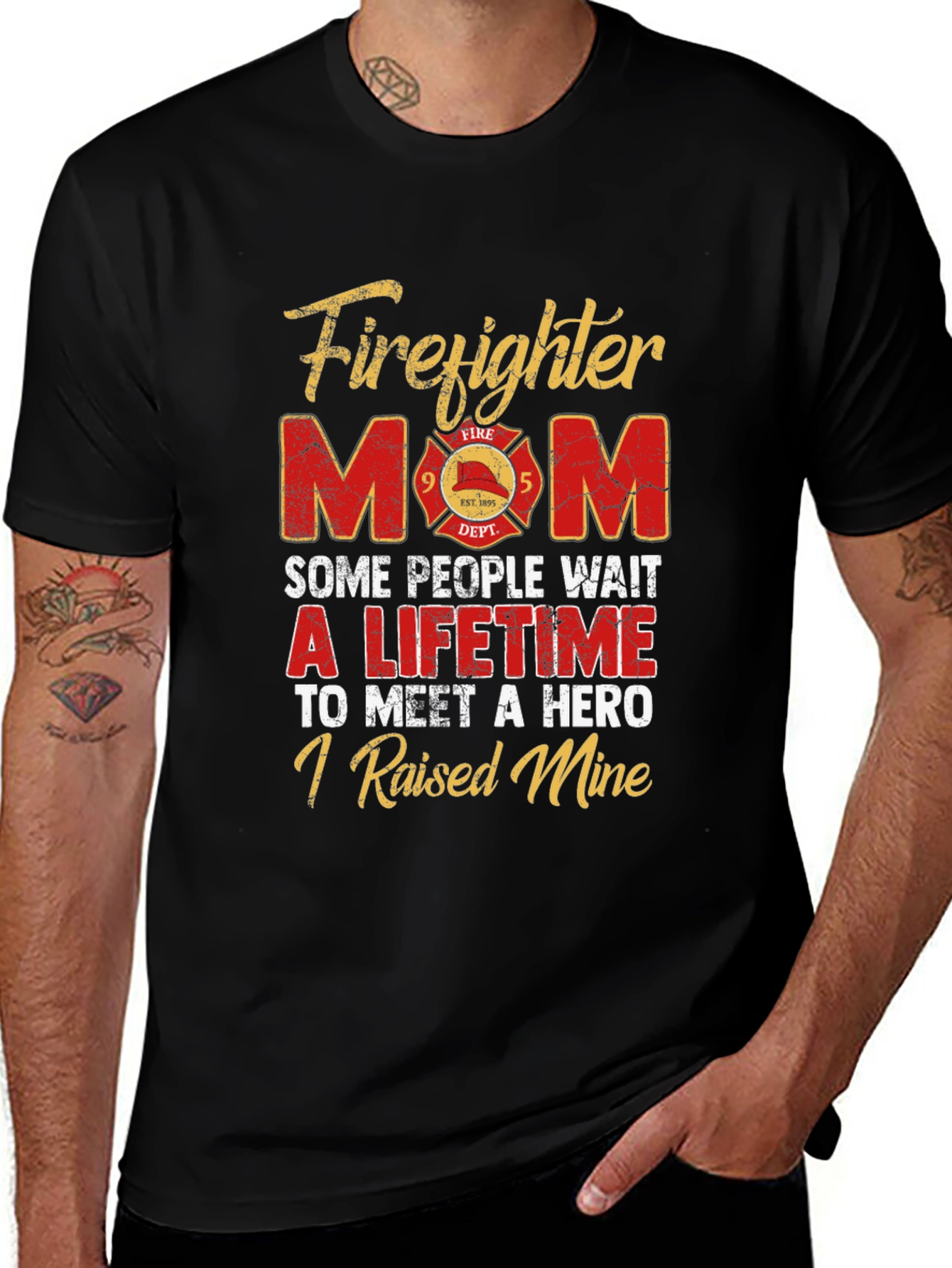 Firefighter Mom T-Shirt - Hero Raising Tee