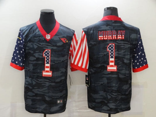 Men's Arizona Cardinals Kyler Murray #1 Gray Camouflage Game Player Jerseys
