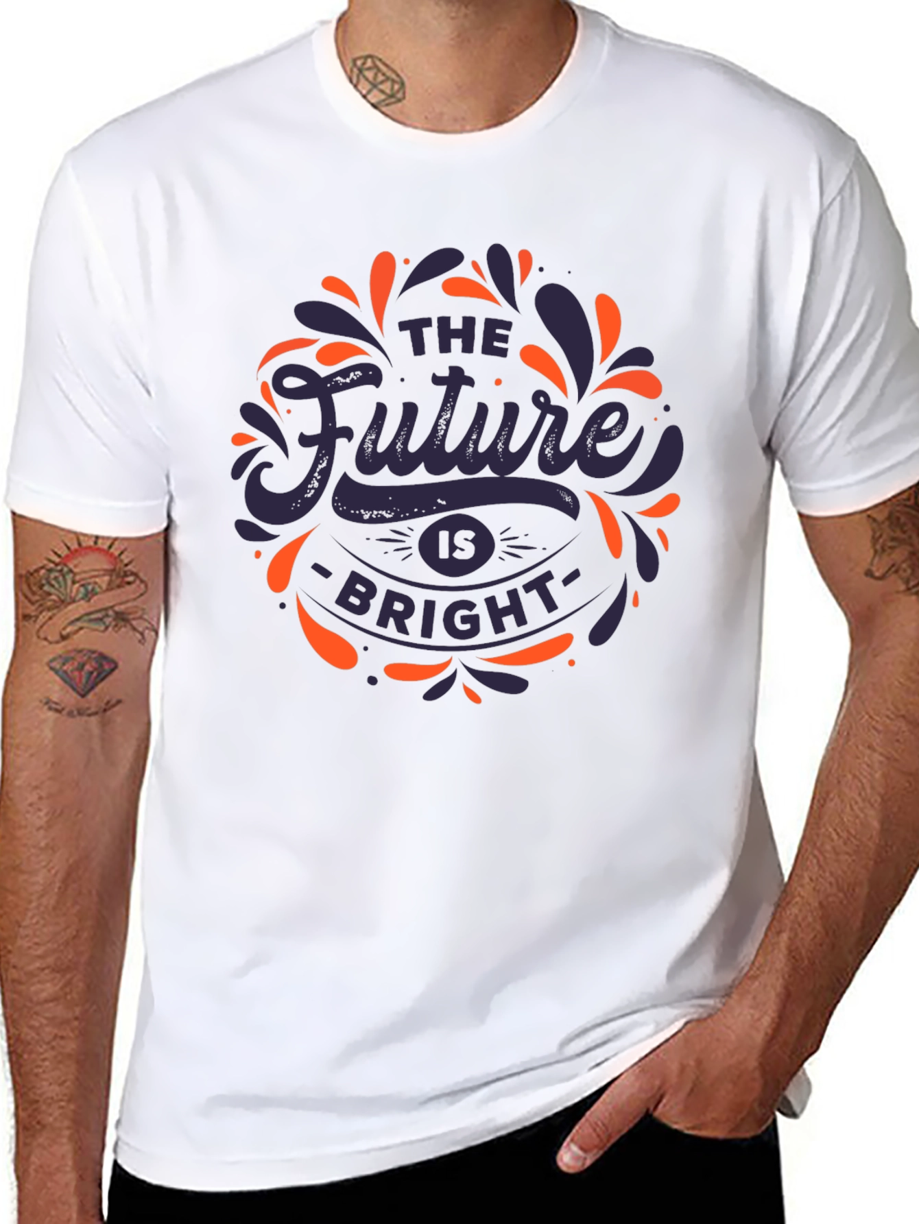 The Future is Bright Graphic Tee - Black