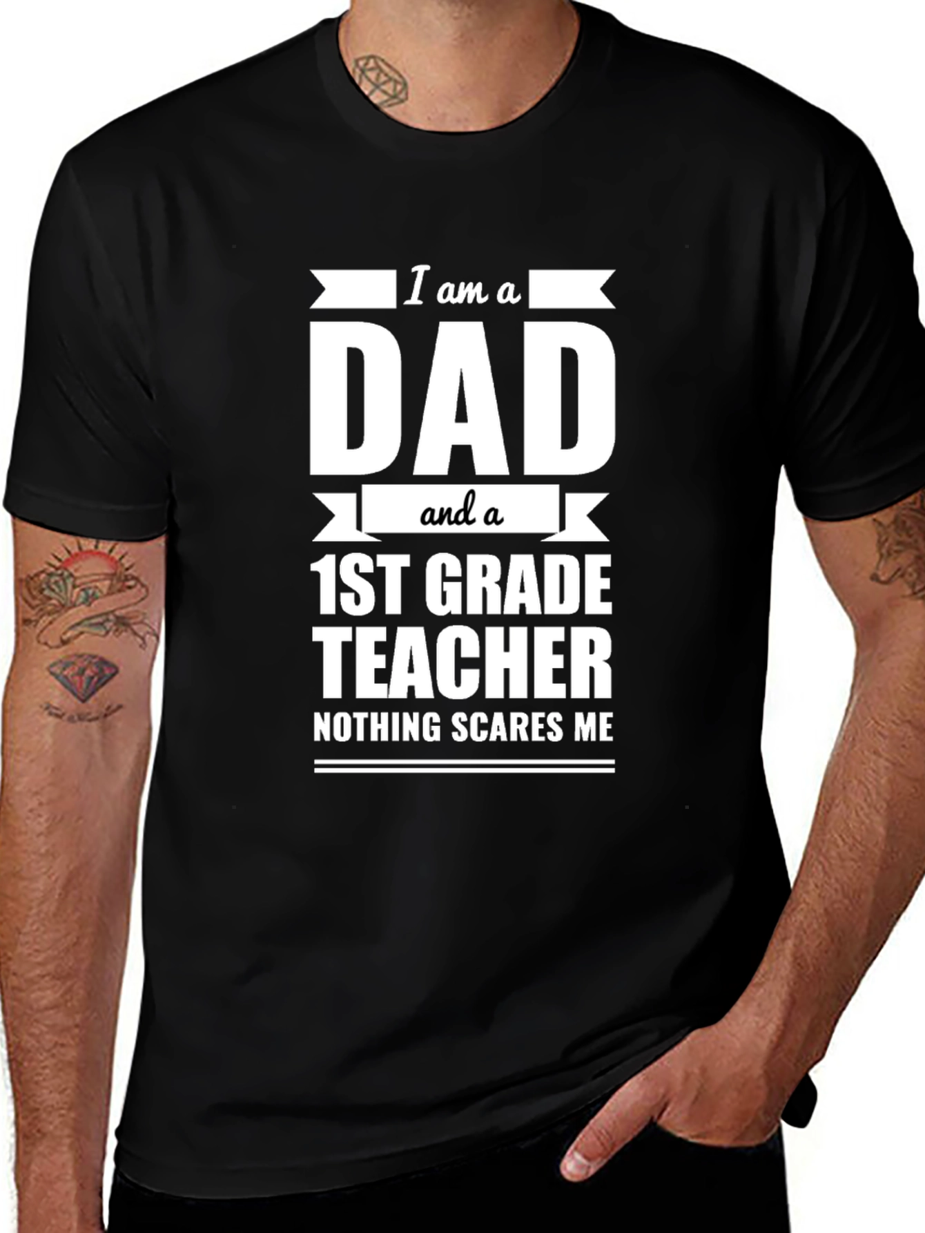 Dad 1st Grade Teacher T-Shirt - Funny Gift