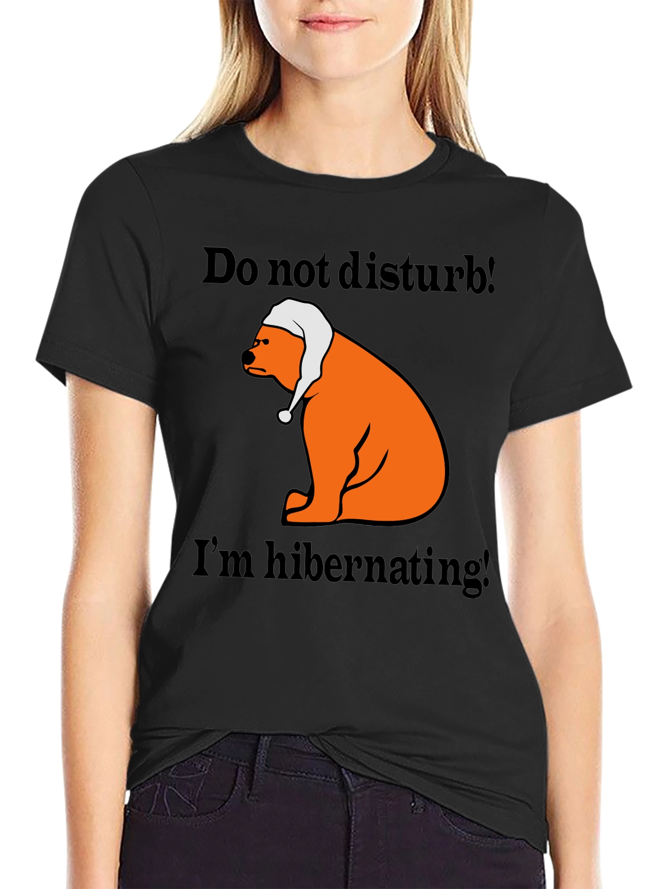 Hibernating Bear T-Shirt - Do Not Disturb Sleep Tee