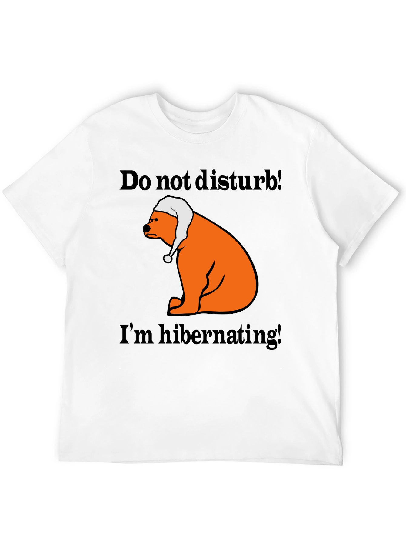 Hibernating Bear T-Shirt - Do Not Disturb Sleep Tee