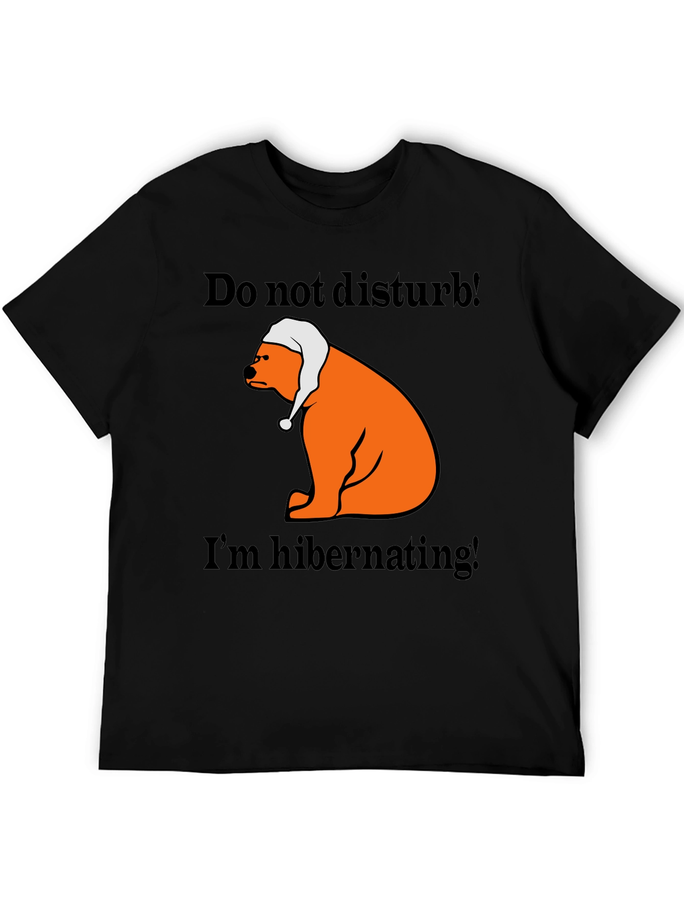 Hibernating Bear T-Shirt - Do Not Disturb Sleep Tee