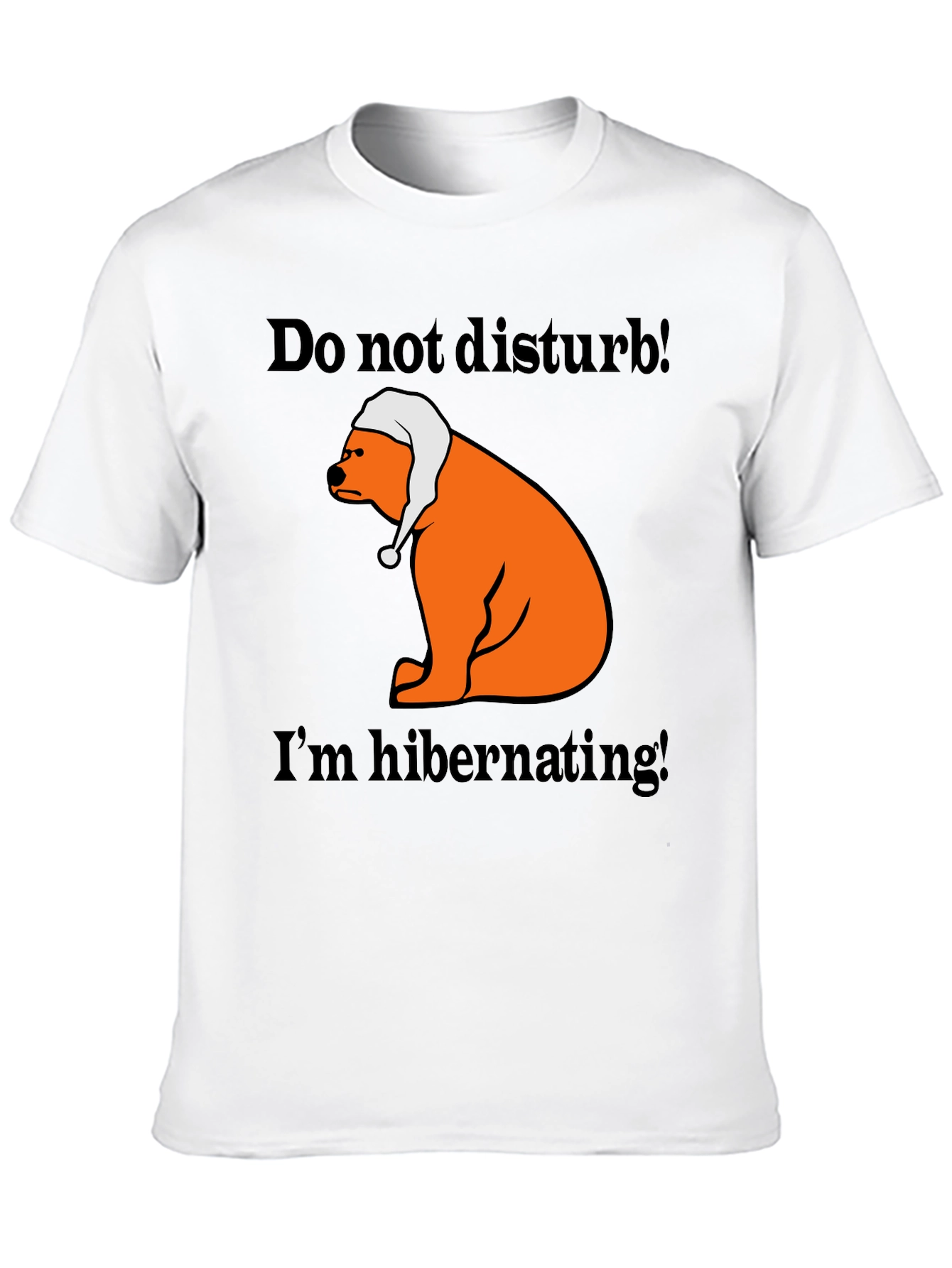 Hibernating Bear T-Shirt - Do Not Disturb Sleep Tee